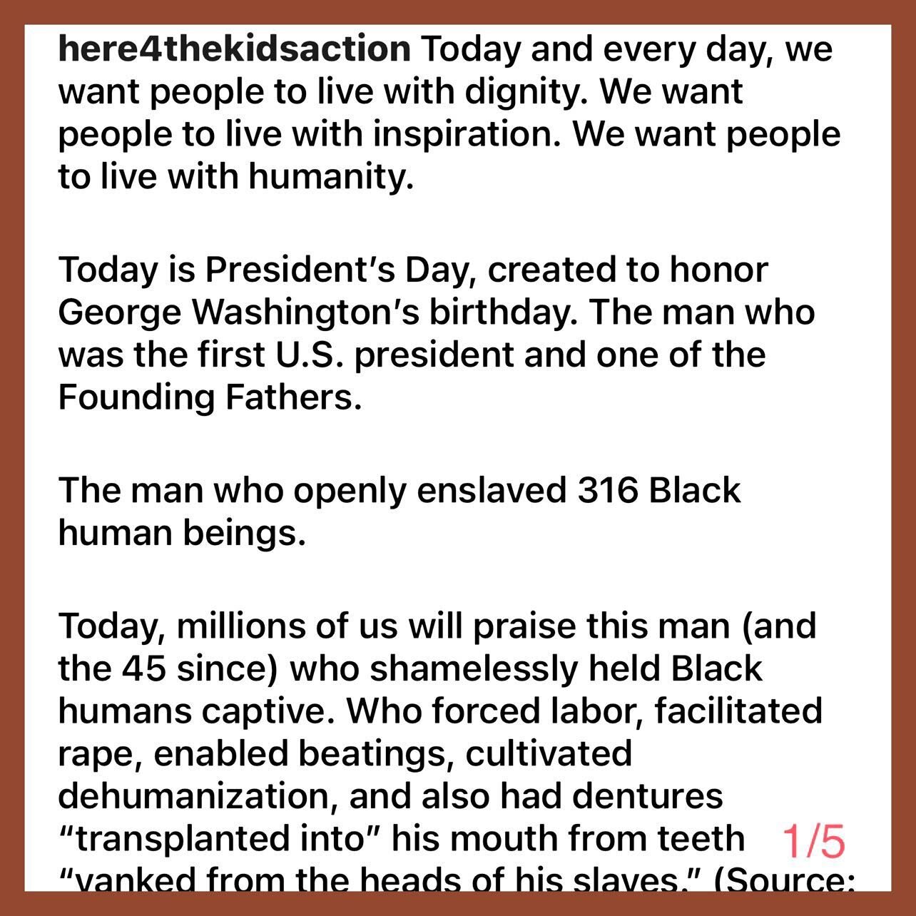 On this made-up holiday that enshrines &amp; perpetuates white supremacy, during Black History Month of all times, it&rsquo;s time to stop honoring white American men (people) who enslaved, terrorized, brutalized, raped, and did everything they could