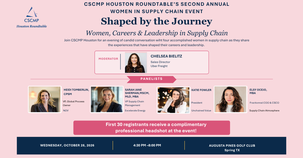 Shaped by the Journey: Women, Careers &amp; Leadership in Supply Chain