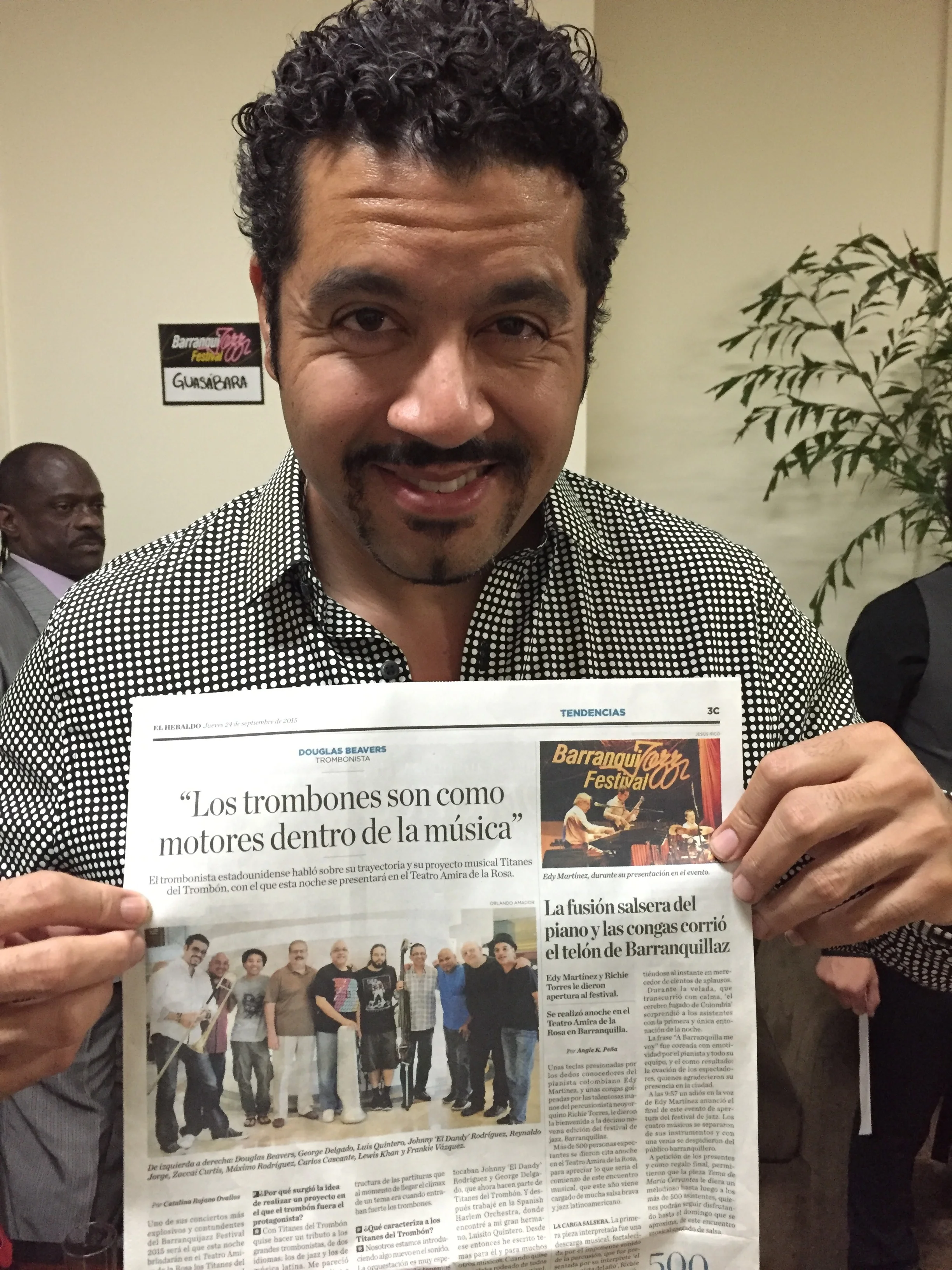 El Heraldo (Colombia): "Los trombones son como motores dentro de la música"