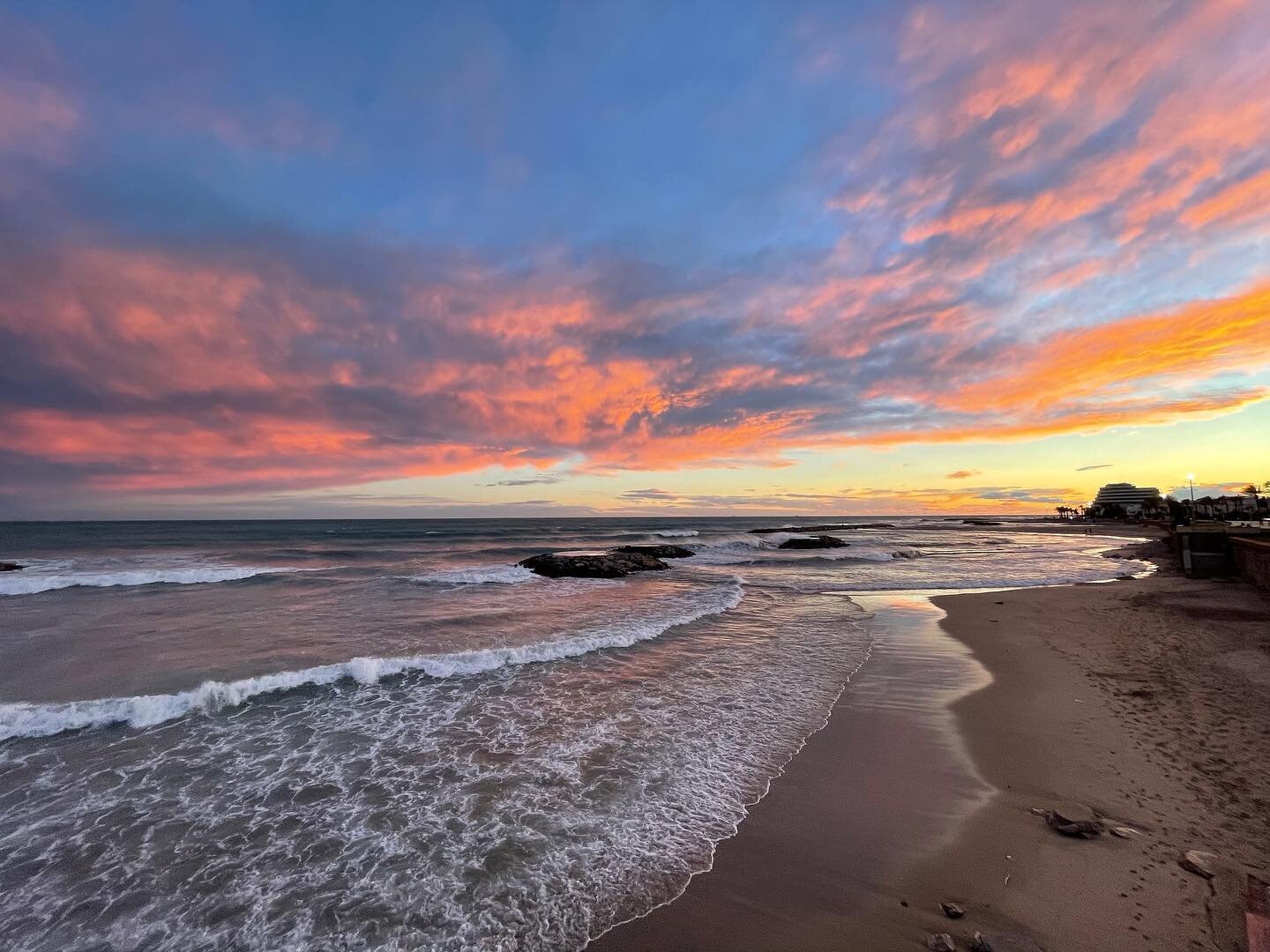 A couple more from this pretty part of the world! Stay tuned for some fun news on Friday for #Sol and @circle9records!  I&rsquo;ll be live on FB around 11a-ish EST. Till then!
#sitges #sitgesexperience #catalunya #shotoniphone #iphone12pro #sunset #s