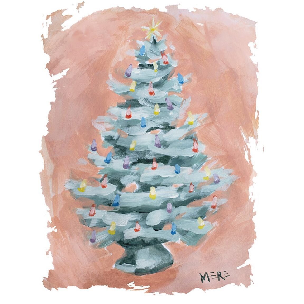 Now live on the website, our second annual Christmas Tree print and it&rsquo;s inspired by mom's vintage ceramic tree.

These are very limited, so click the link below if you'd like one for you or for a friend too!

Prints measure 5x7, perfect for a 