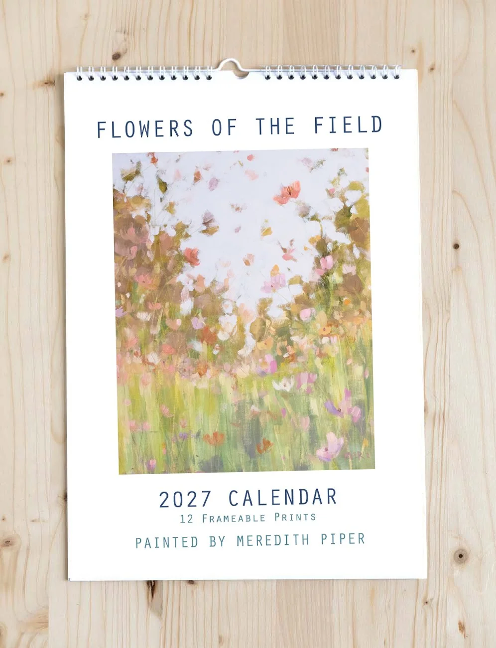 2027 Flowers of The Field Frameable Calendar