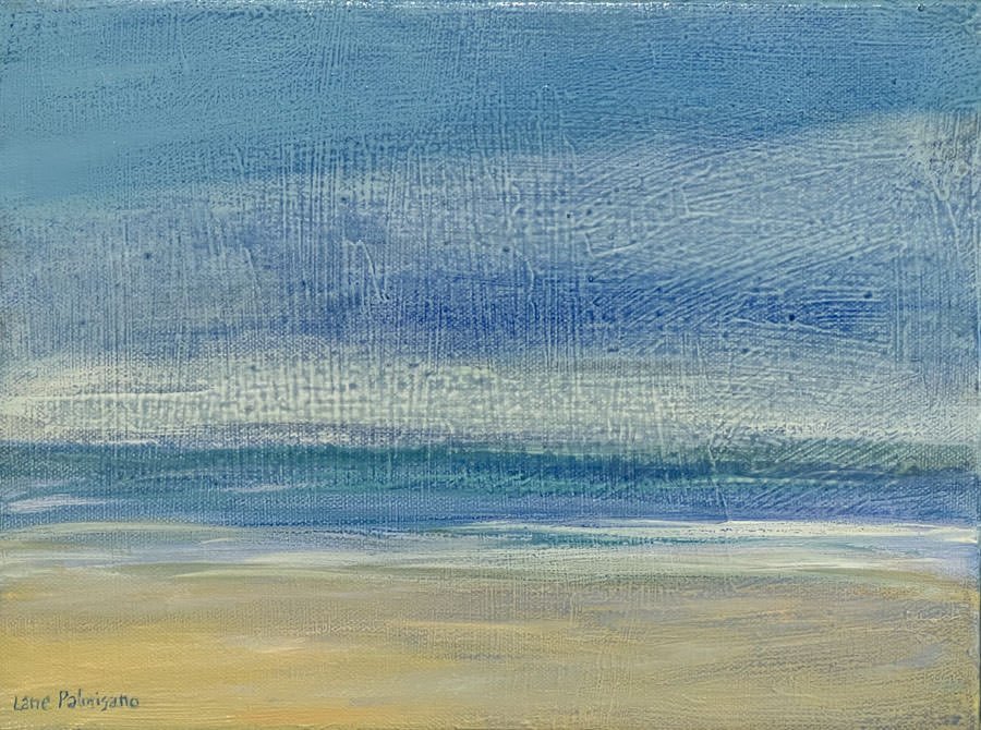    Seaside   , Oil on canvas, 13.5 x 10.5 framed $350  