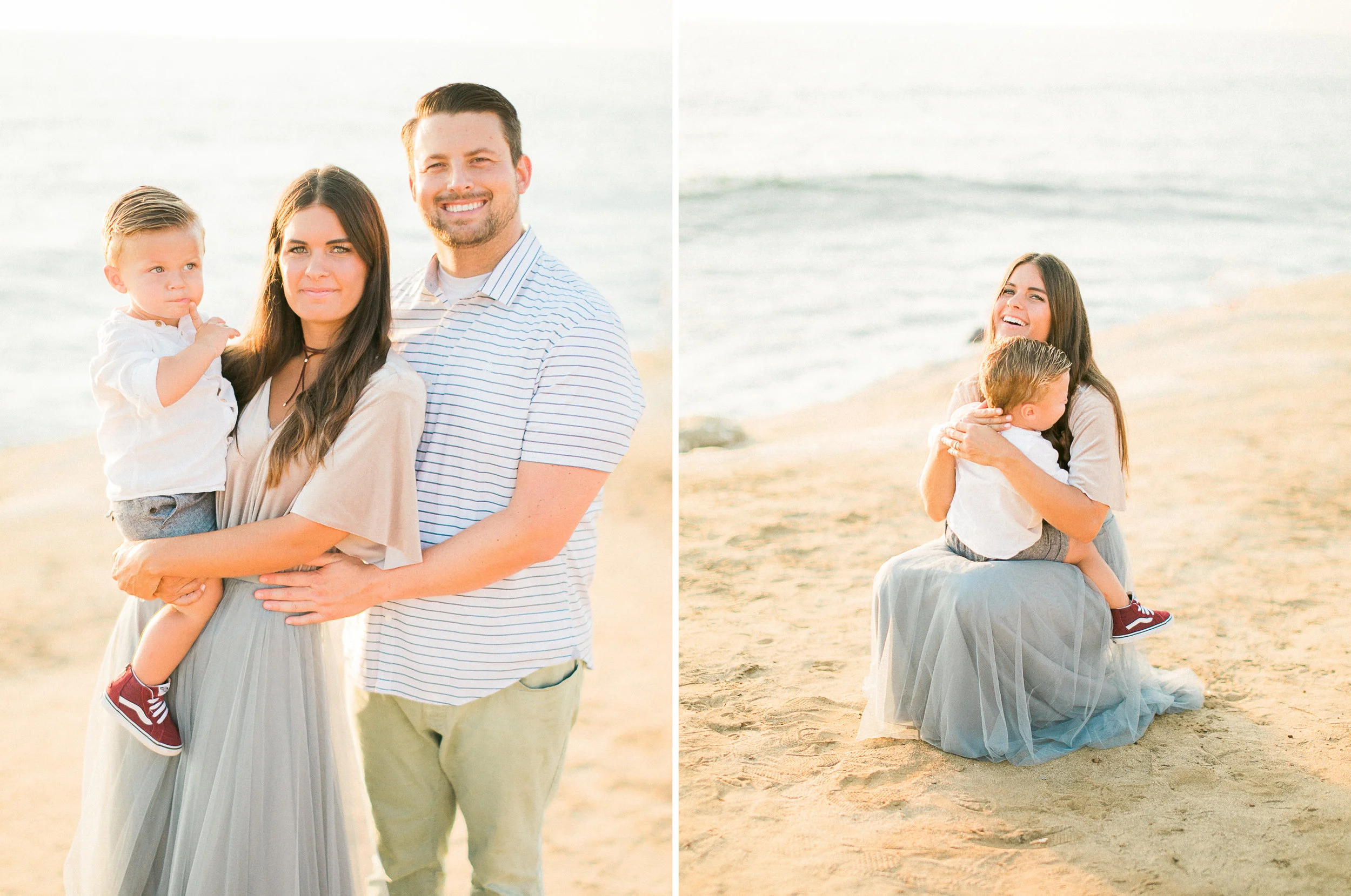 San Diego fine art film photography - Sunset Cliffs beach family session