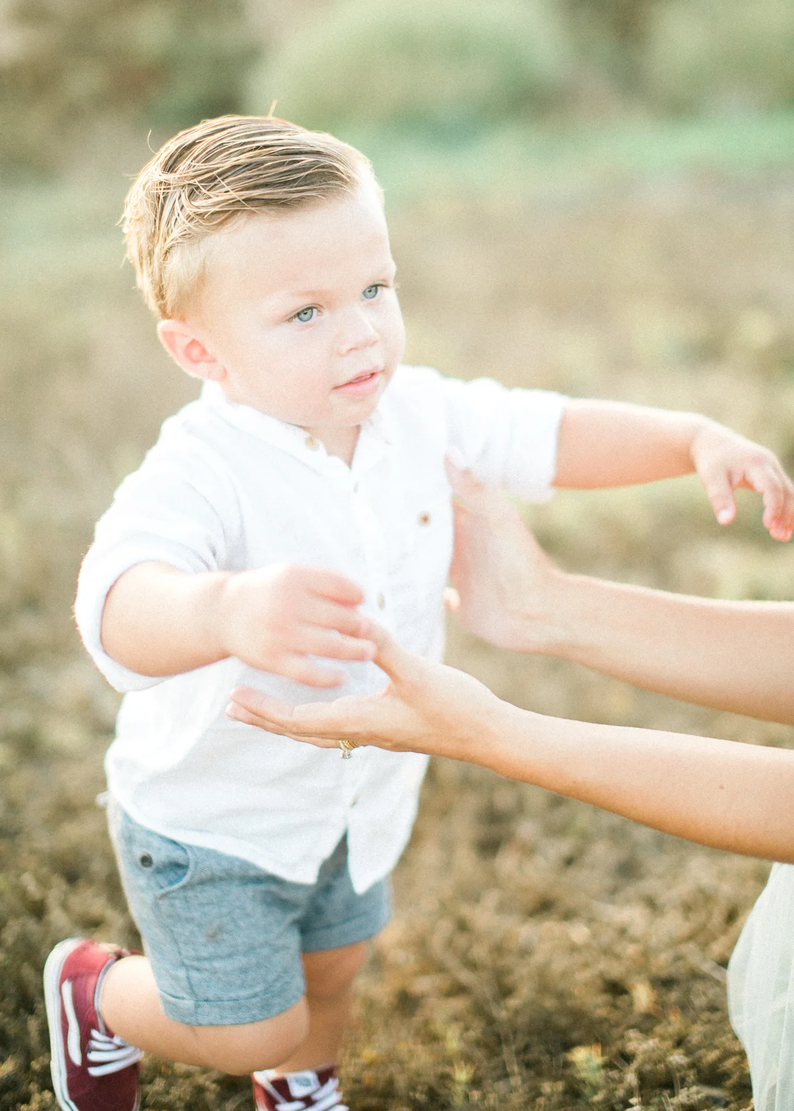 fine art film photography San Diego - light and airy beach family photos