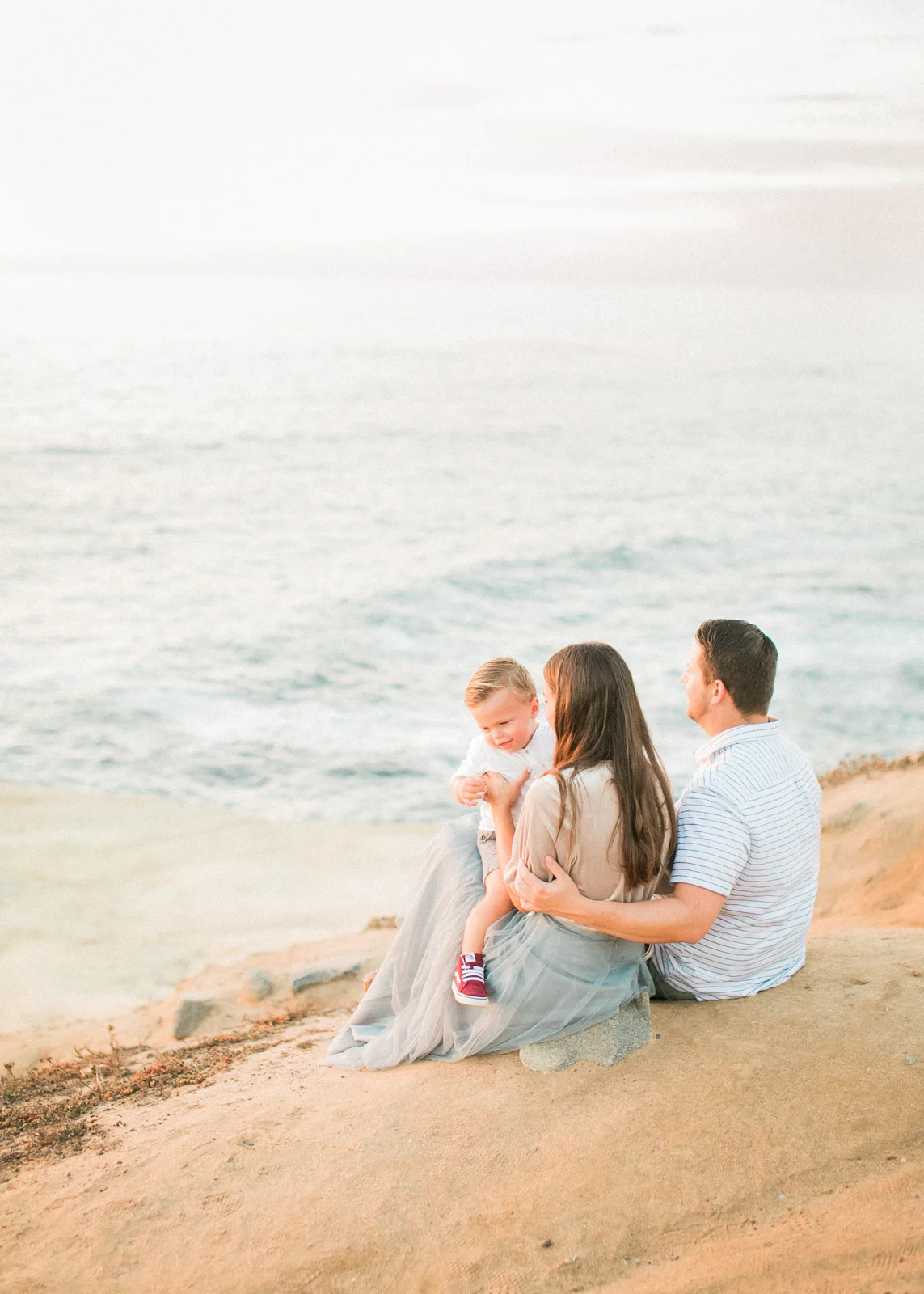 San Diego fine art film photography - Sunset Cliffs beach family photos