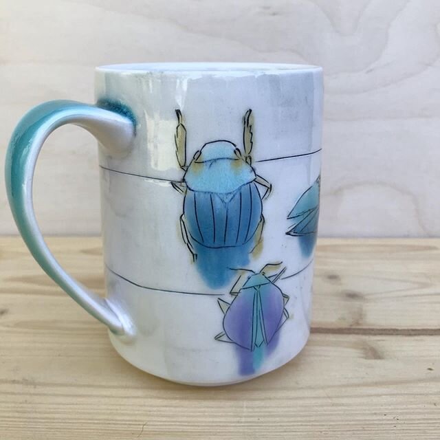 Thank you so much to those that purchased, sent kind words and checkout my new work. I feel so loved and filled with gratitude. This little beetle mug was purchased but there are still some cuties available.