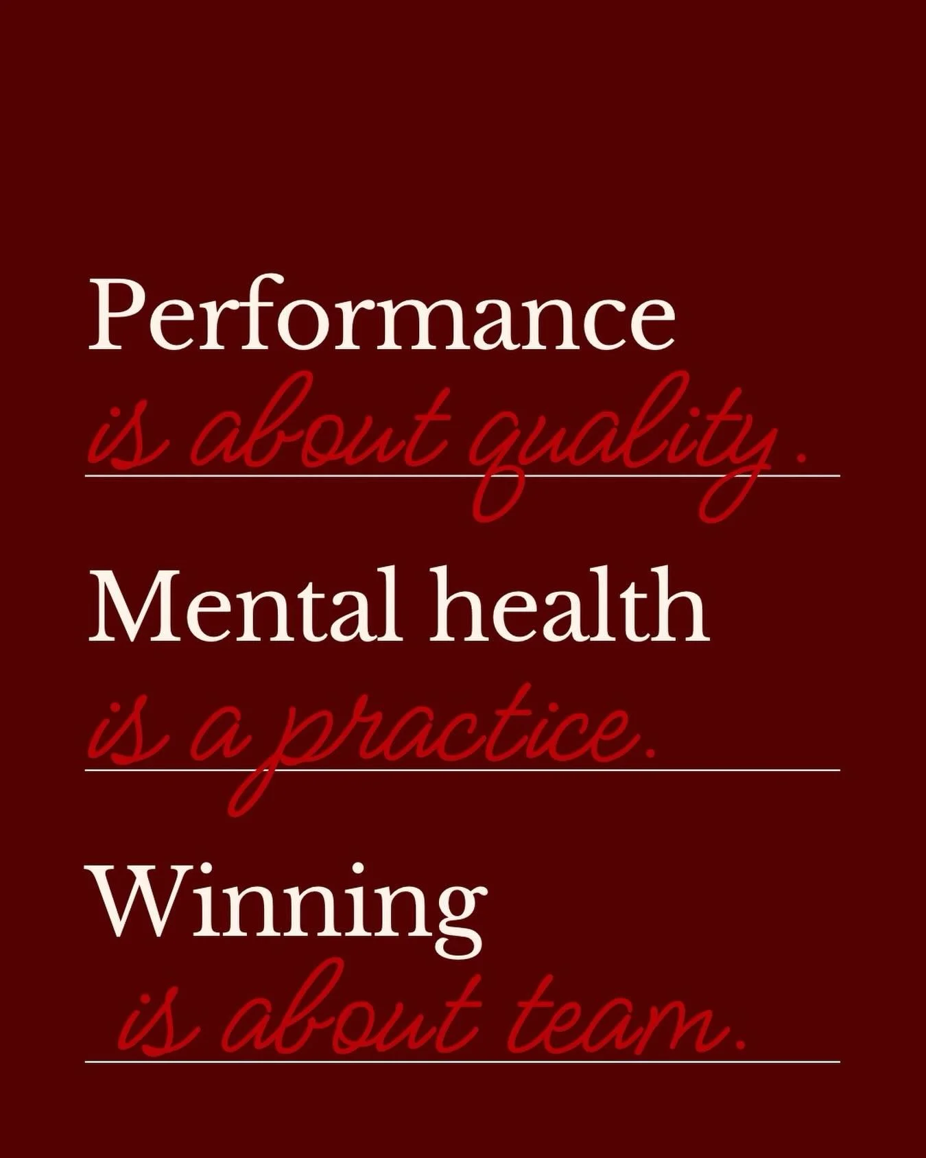 People come to me for high performance. They want grit. 
But the things I learned in the rarefied air at the pinnacle of sport - imparted by my role models Beckie Scott and Sara Renner - were not really about that. To win when it counts? Obsess over 