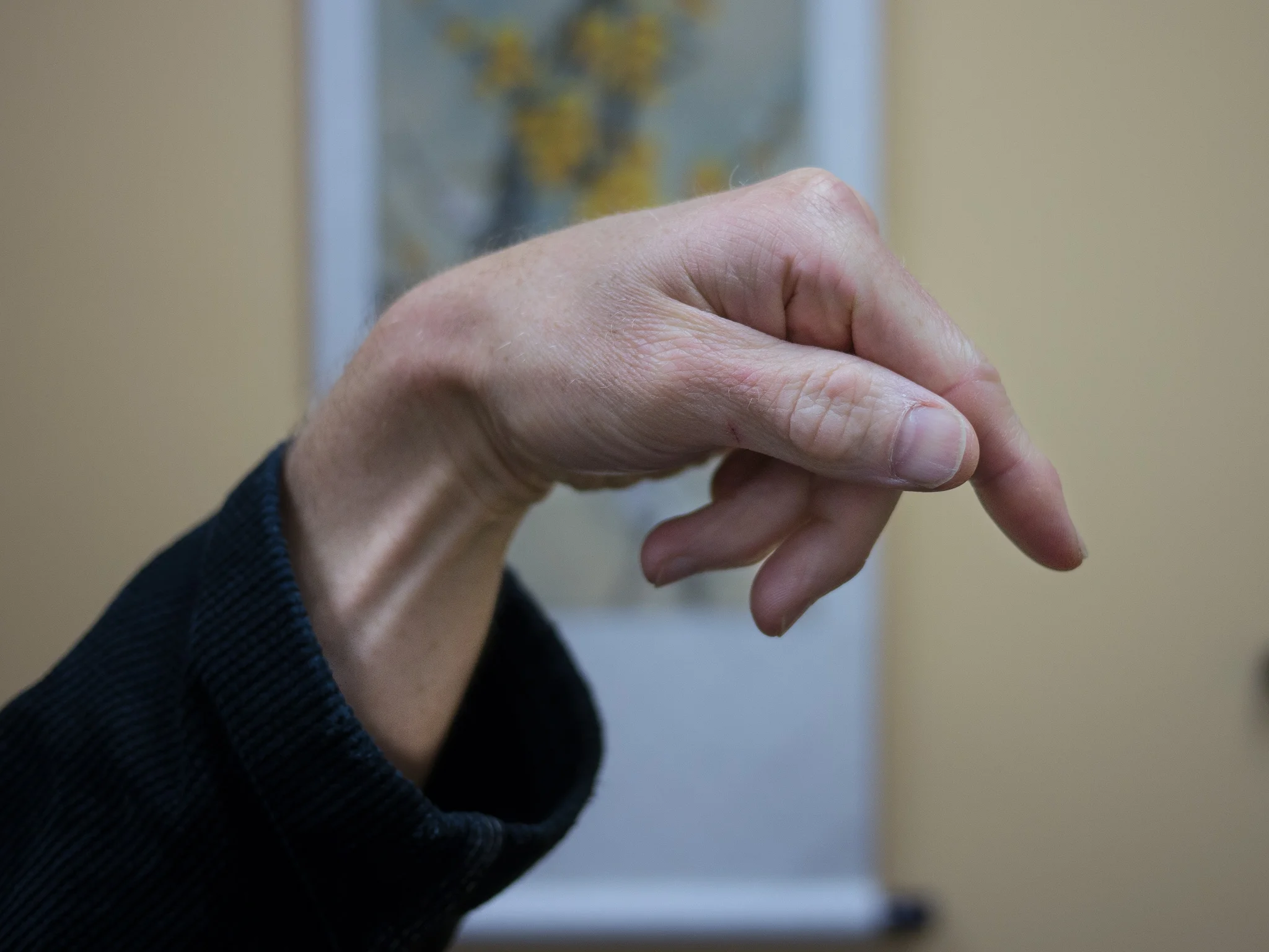 ‘Mantis Hook’ as depicted in Chinese martial arts forms.