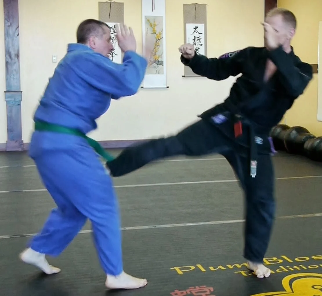 Bridging with Closing Door Kick