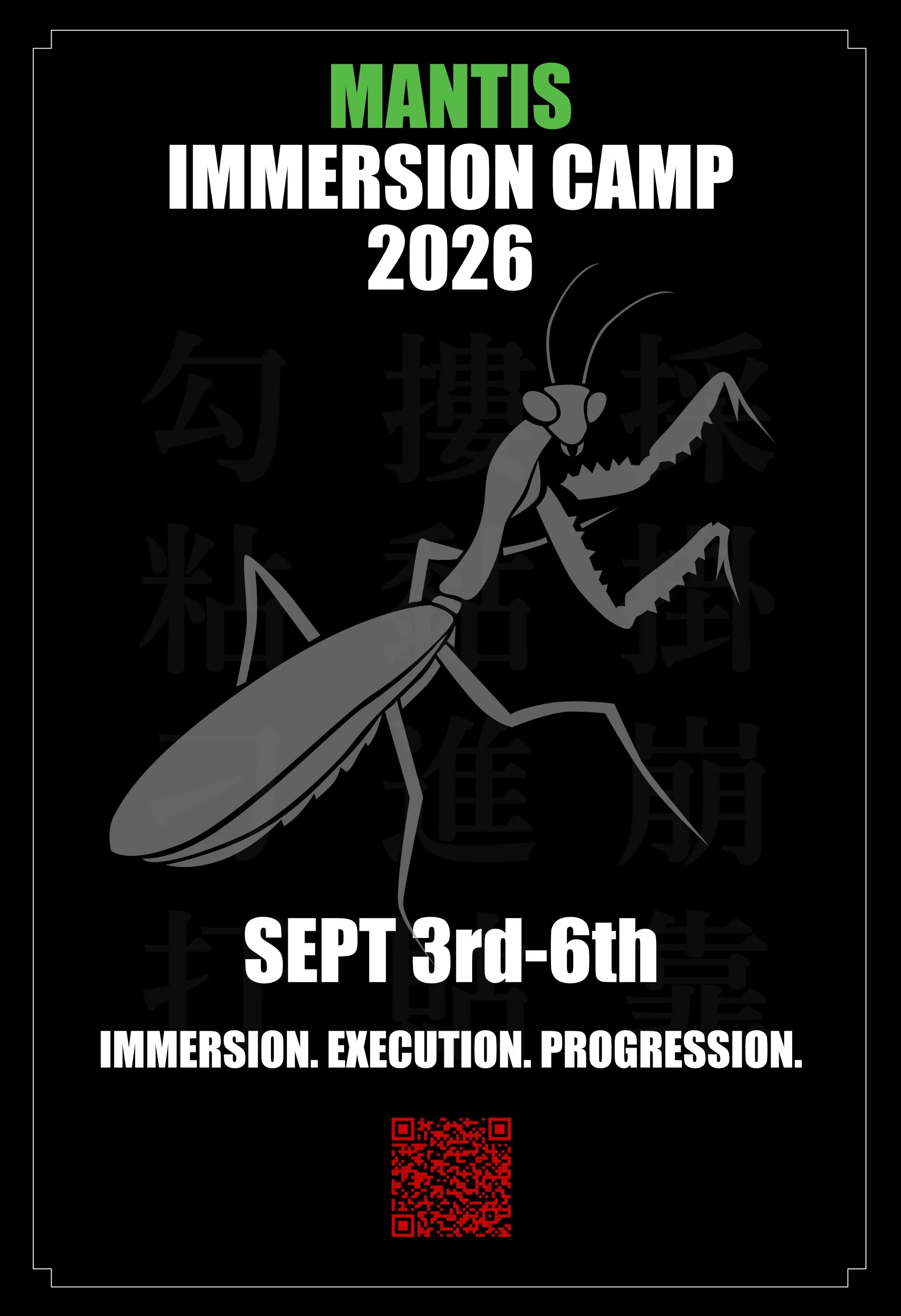 MANTIS ELITE TRAINING CAMP 2026