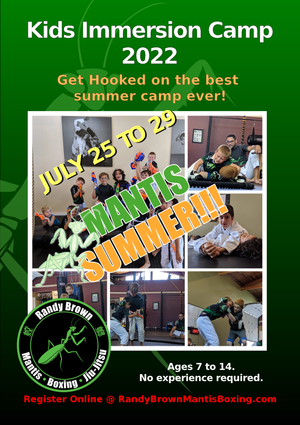 Kids Mantis Boxing &amp; BJJ Immersion Camp 2022