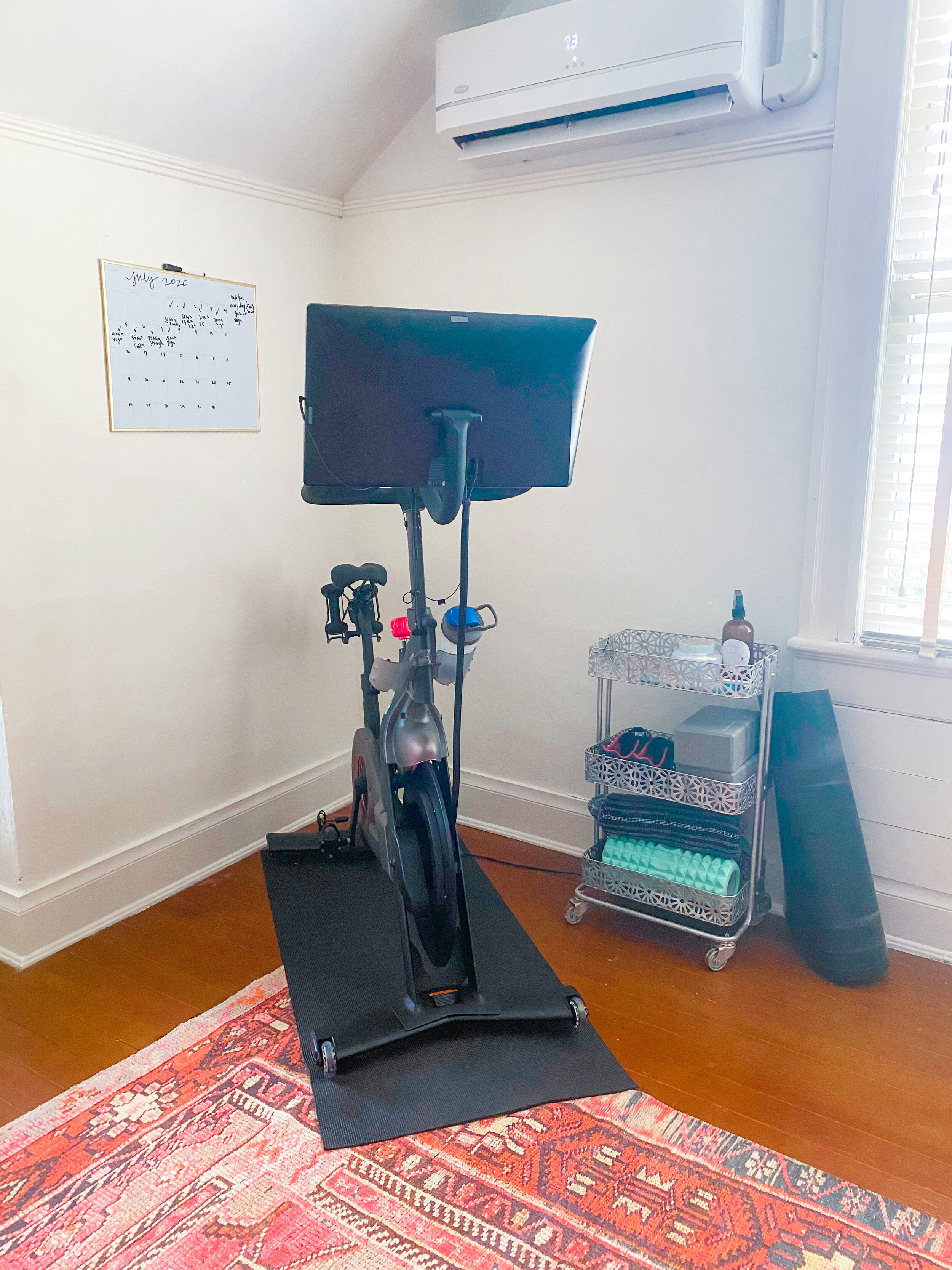 Peloton/Home Workout Set Up — Morgan Walker