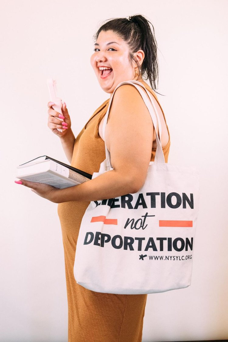 Liberation Not Deportation Tote Bag — NYSYLC