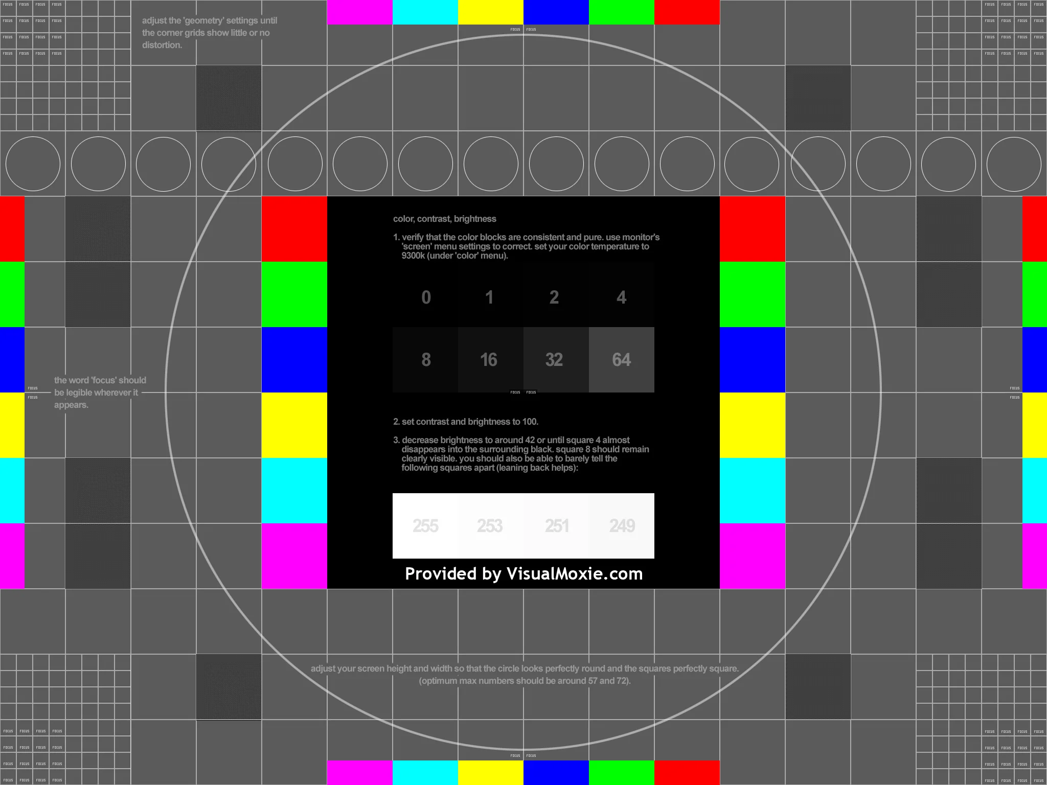 Calibrate your monitor
