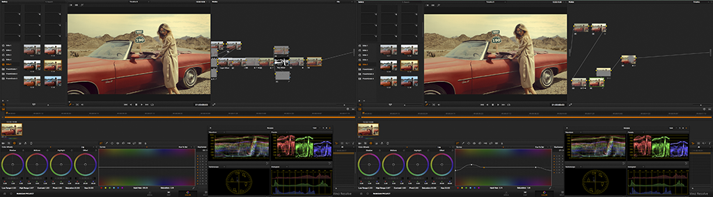 COlOR GRADING NODE STRUCTURE IN DAVINCI RESOLVE 11 (CLIP/TIMELINE)
