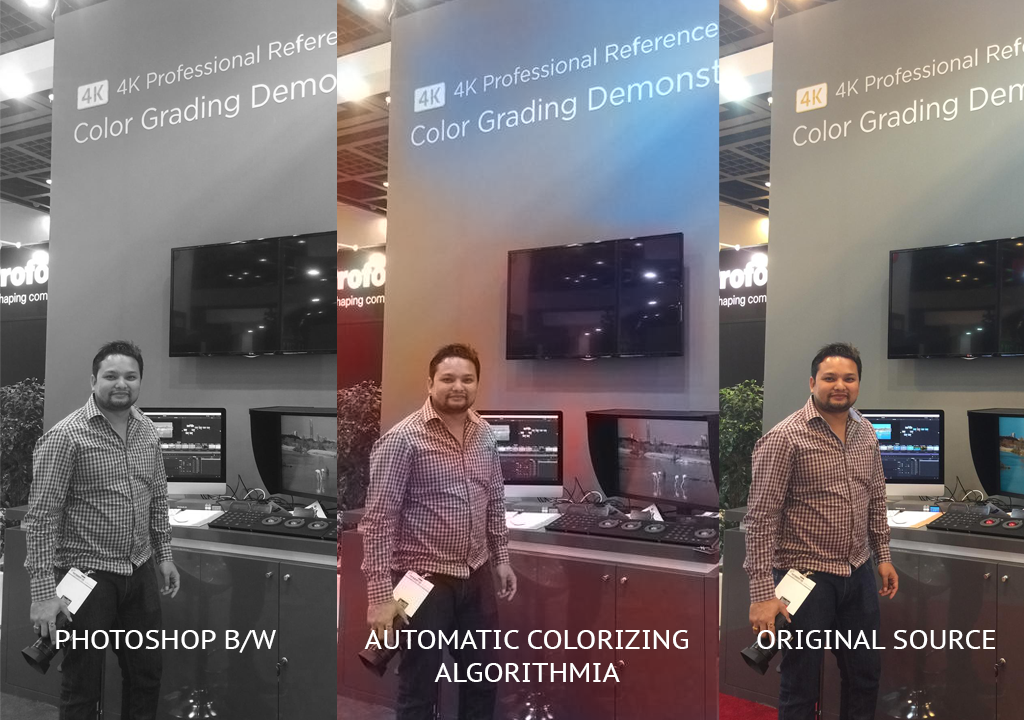 Result of using ALGORITHMIA to colorize black and white image.