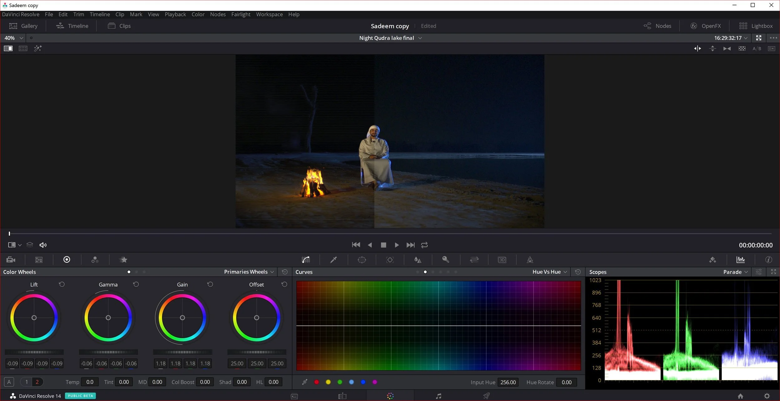 Color Grading a tv show SADEEM in Pixelhouse