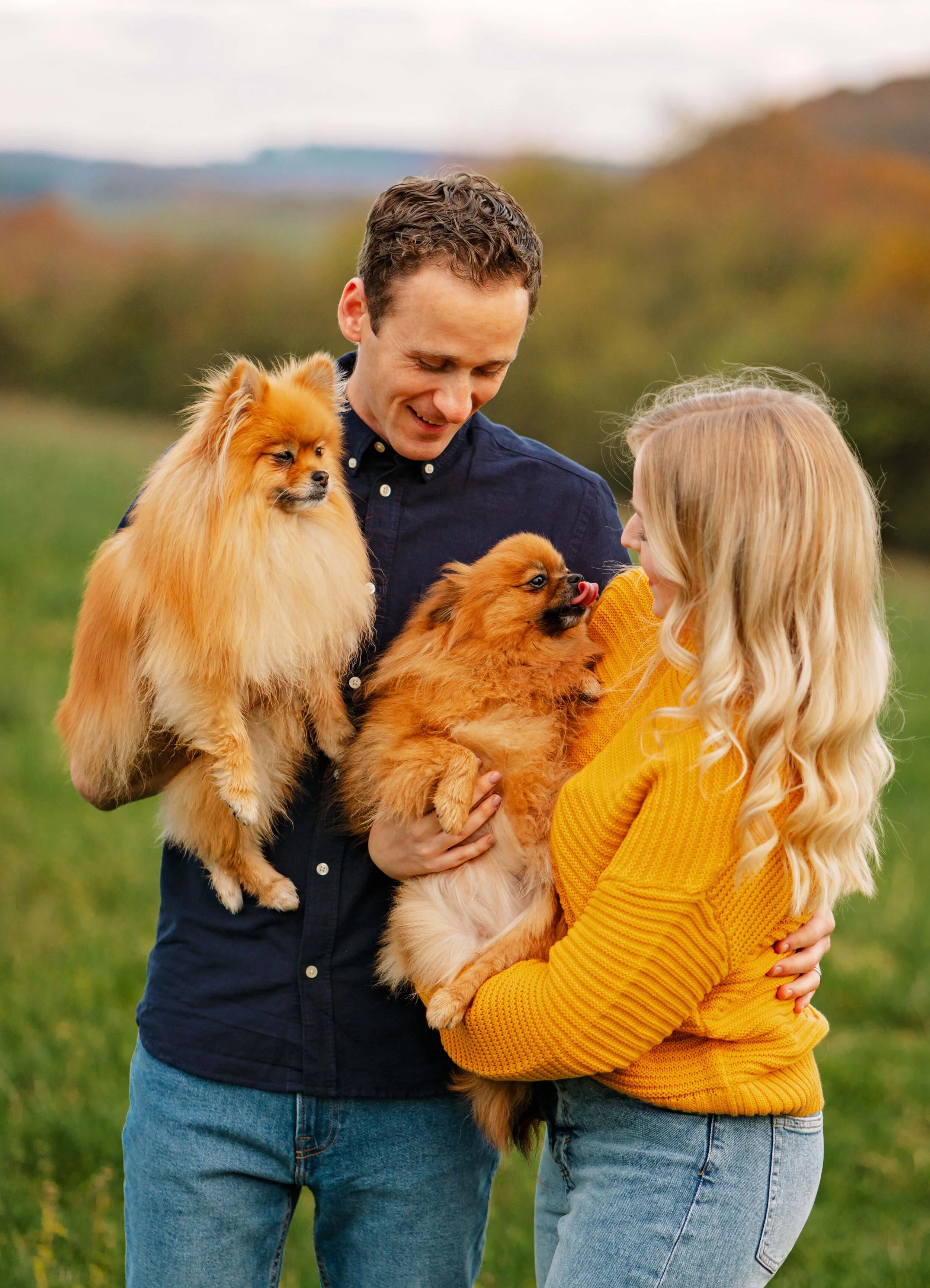 Ramstein couple photographer fall session with a view — Ramstein KMC