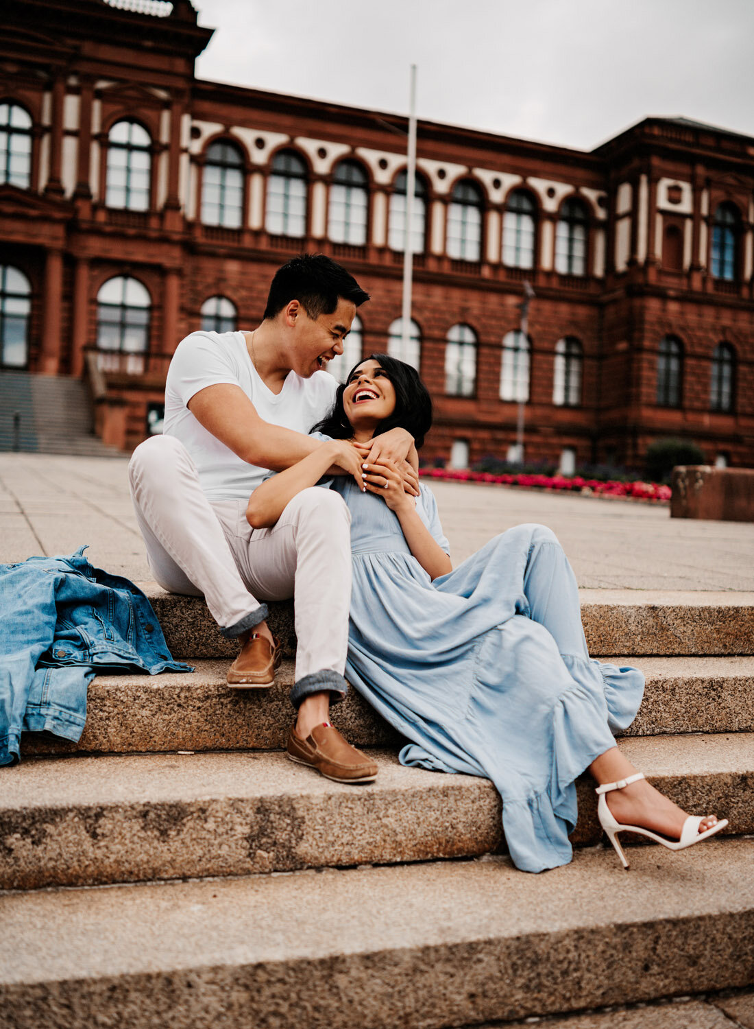  Young couple in downtown Kaiserslautern at their couples photo session by kmc photographer sarah havens 