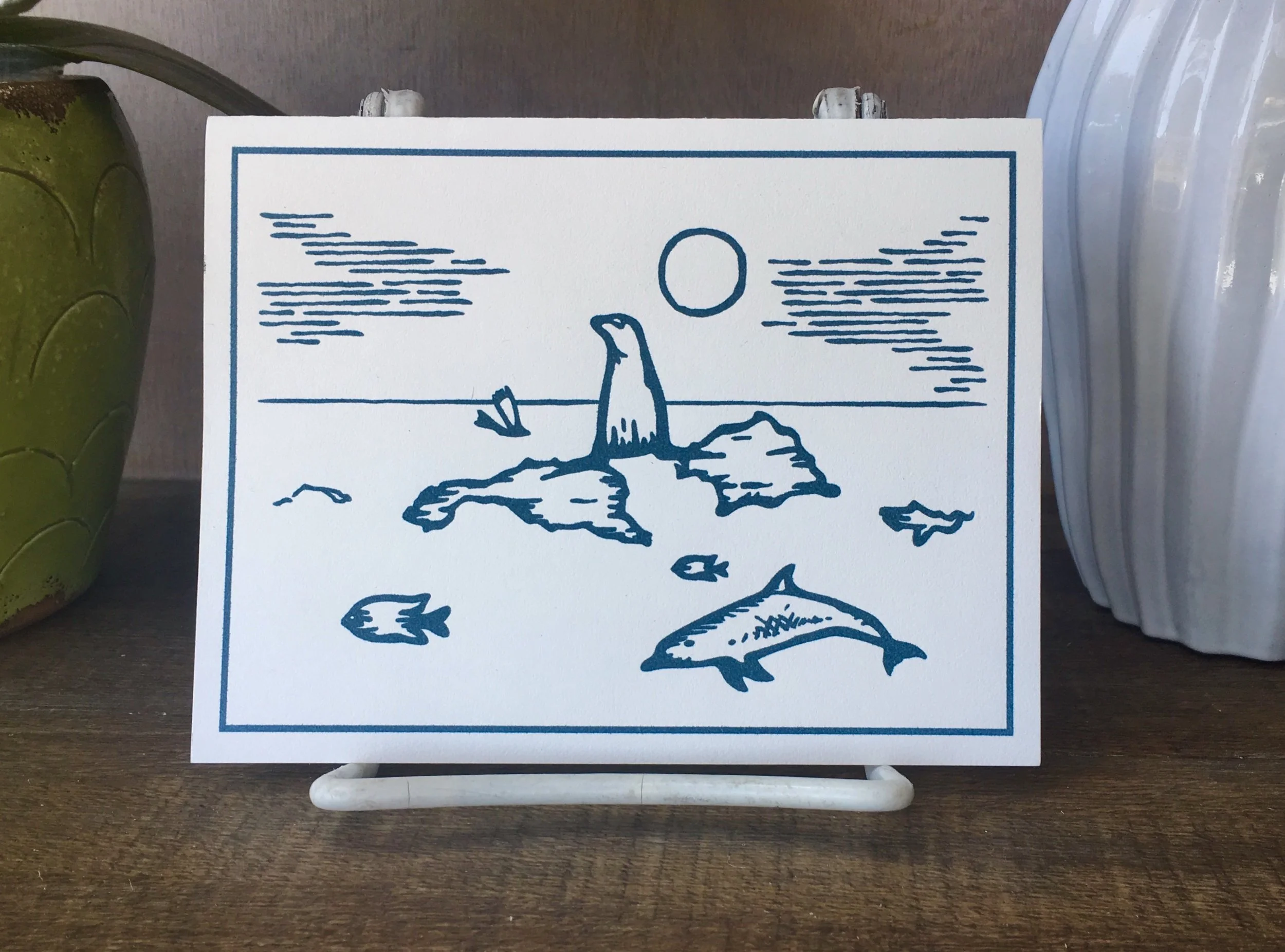 Channel Island Series Blue & White Set of 6