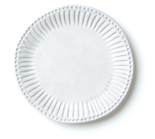 Vietri stripe european dinner plate front