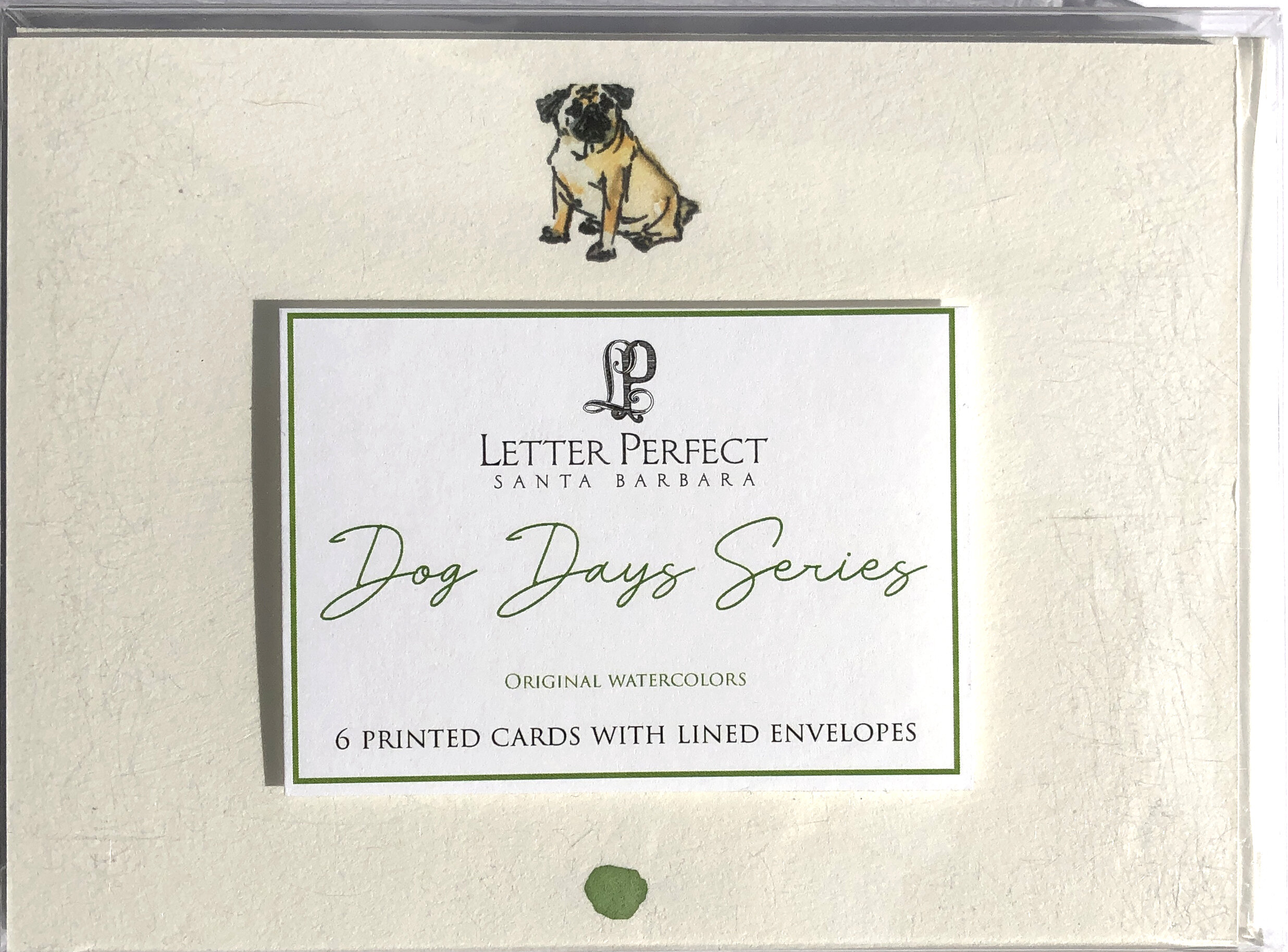 Pug Dog Series Note Cards