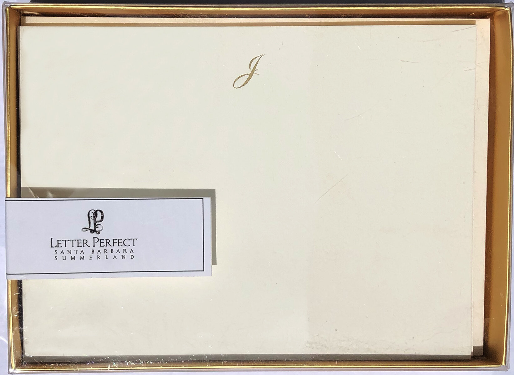 Gold Foil Letter Press Cards