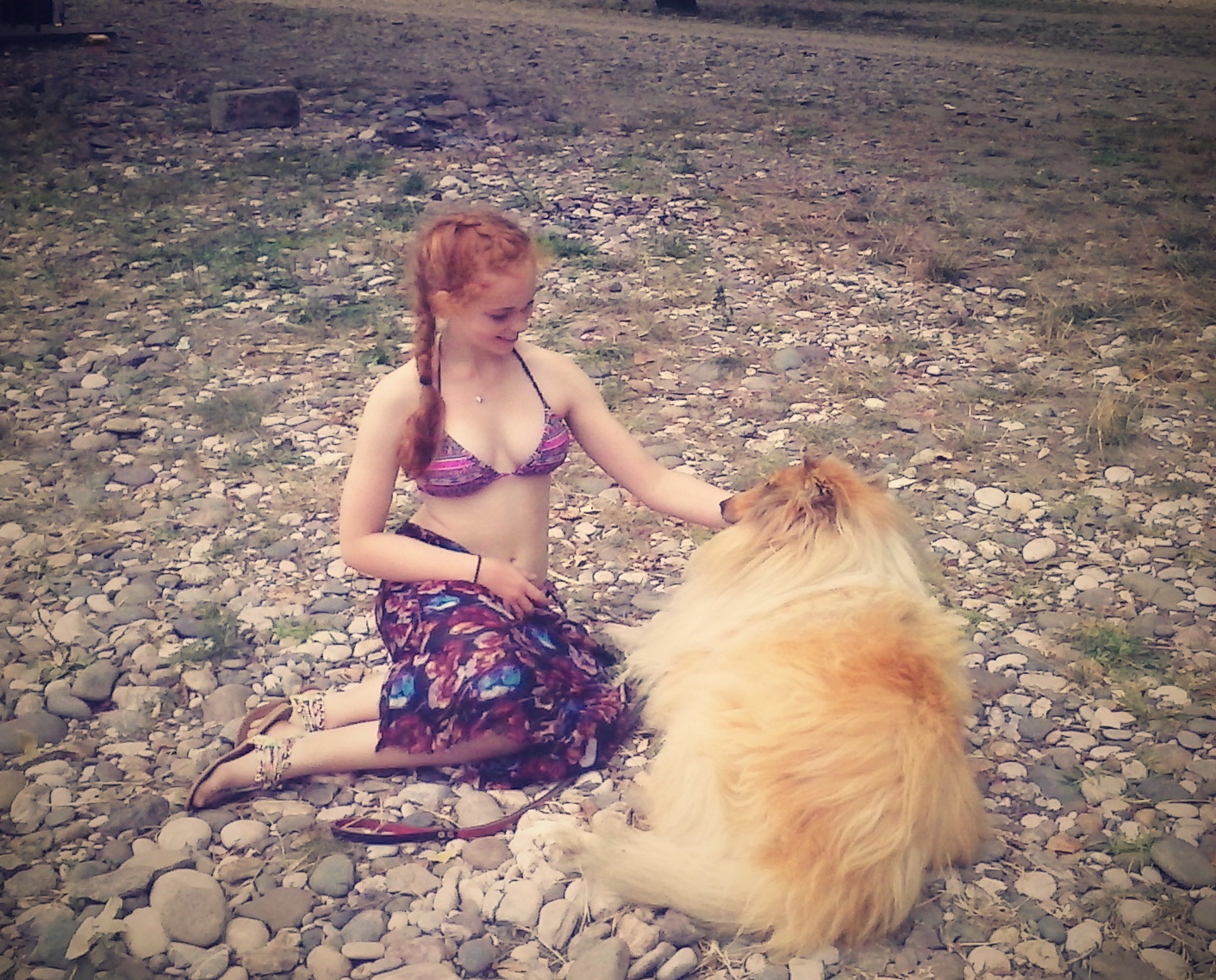 Zoe and Dog - Shared by Giulia