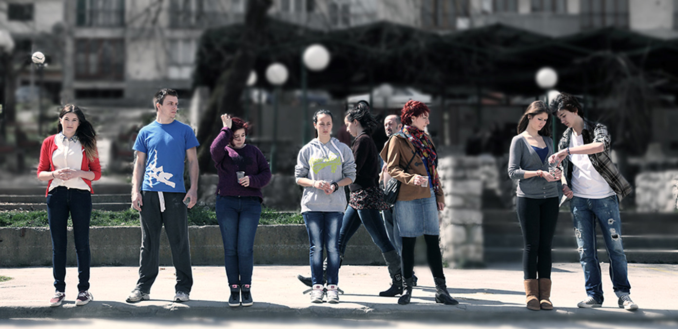 Flash Mob in Srebrenica directed by Nela Antonovic for 'Like a film in my Mind' youth project, Srebrenica 2013.