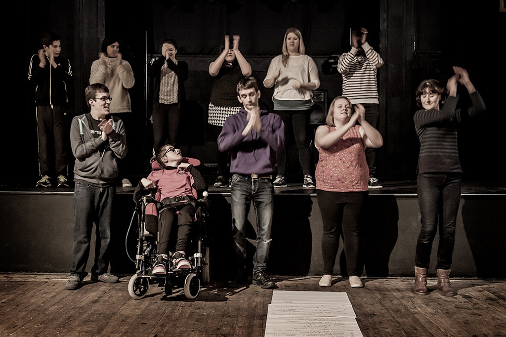 Part of the sharing at Bridport Arts Centre with Remix West and Susan Bisatt, February 2016.