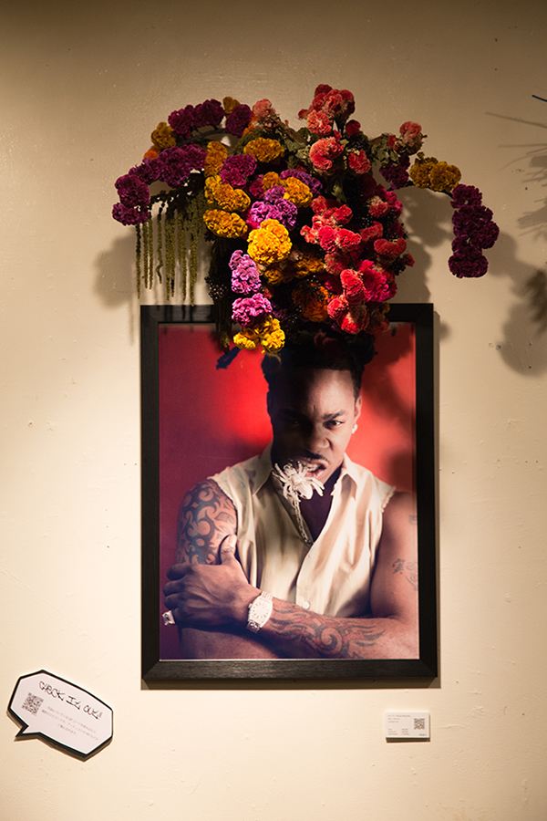  New York Before Zeros vol.2  Photo Exhibition @ Nos Ebisu  1/27-2/27/2015  Busta Rhymes Photo w/ Mami Yamamoto Flower Decoration 