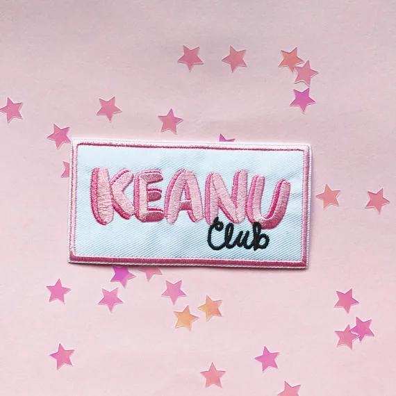 Keanu Club iron on patch