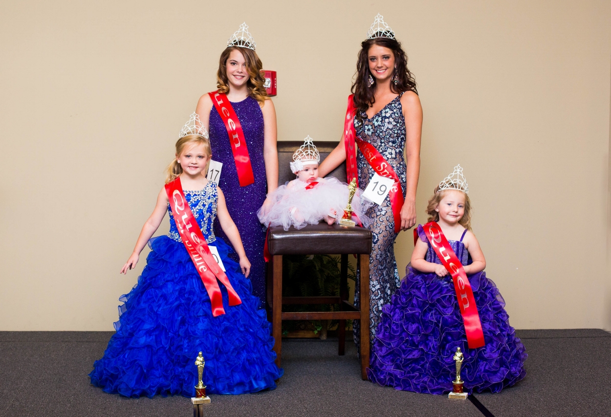 2016 Winners: (L-R) Petite Miss Poppy: Khylee Hanson, Teen Miss Poppy: Hannah Seagraves, Baby Miss Poppy: Georgia Grace Lowry Miss Poppy: Scarlett Mae Flynn, Toddler Miss Poppy: Rosalyn Abbott.