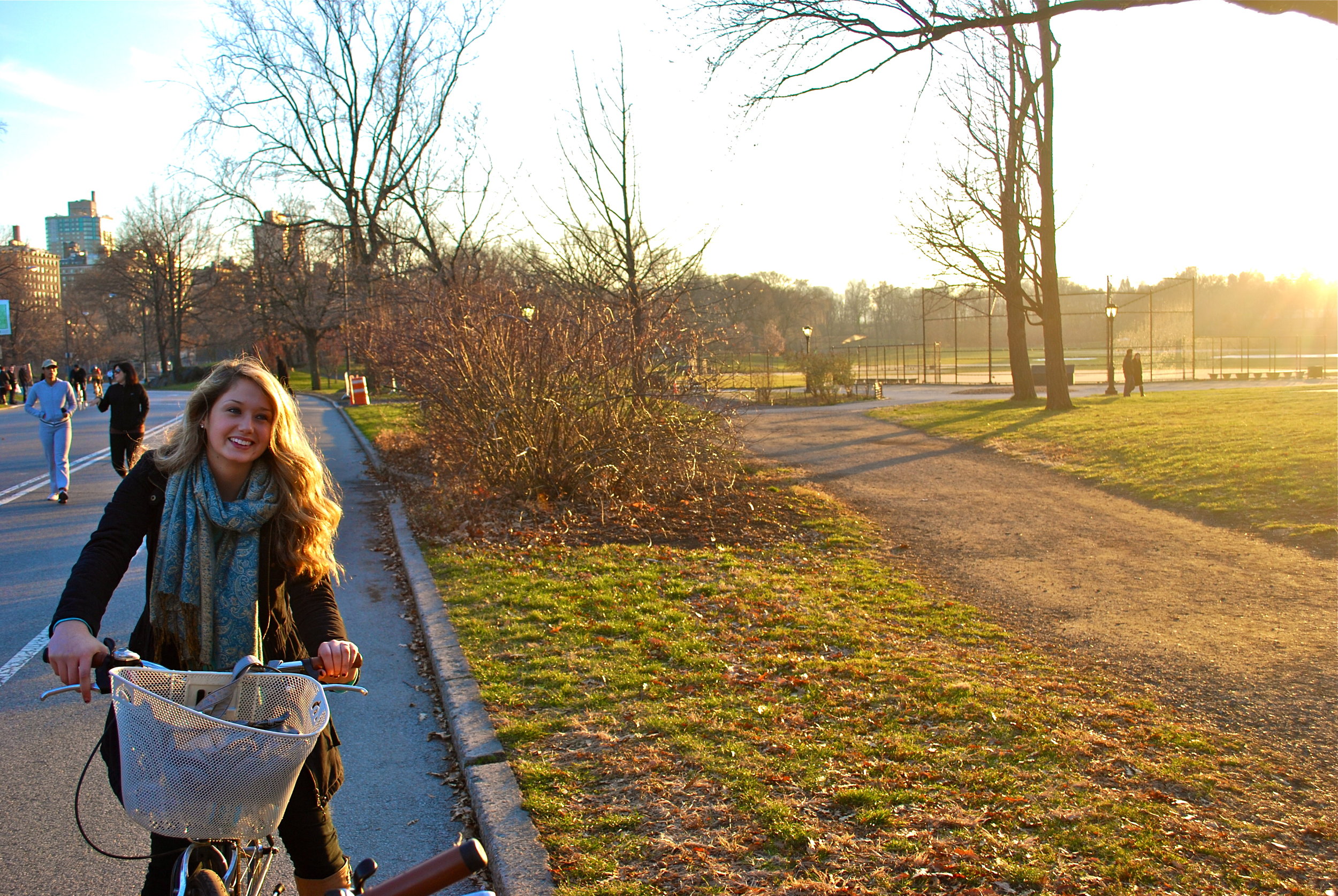 Kaci Nicole - NYE in NYC - Bike Ride in Central Park