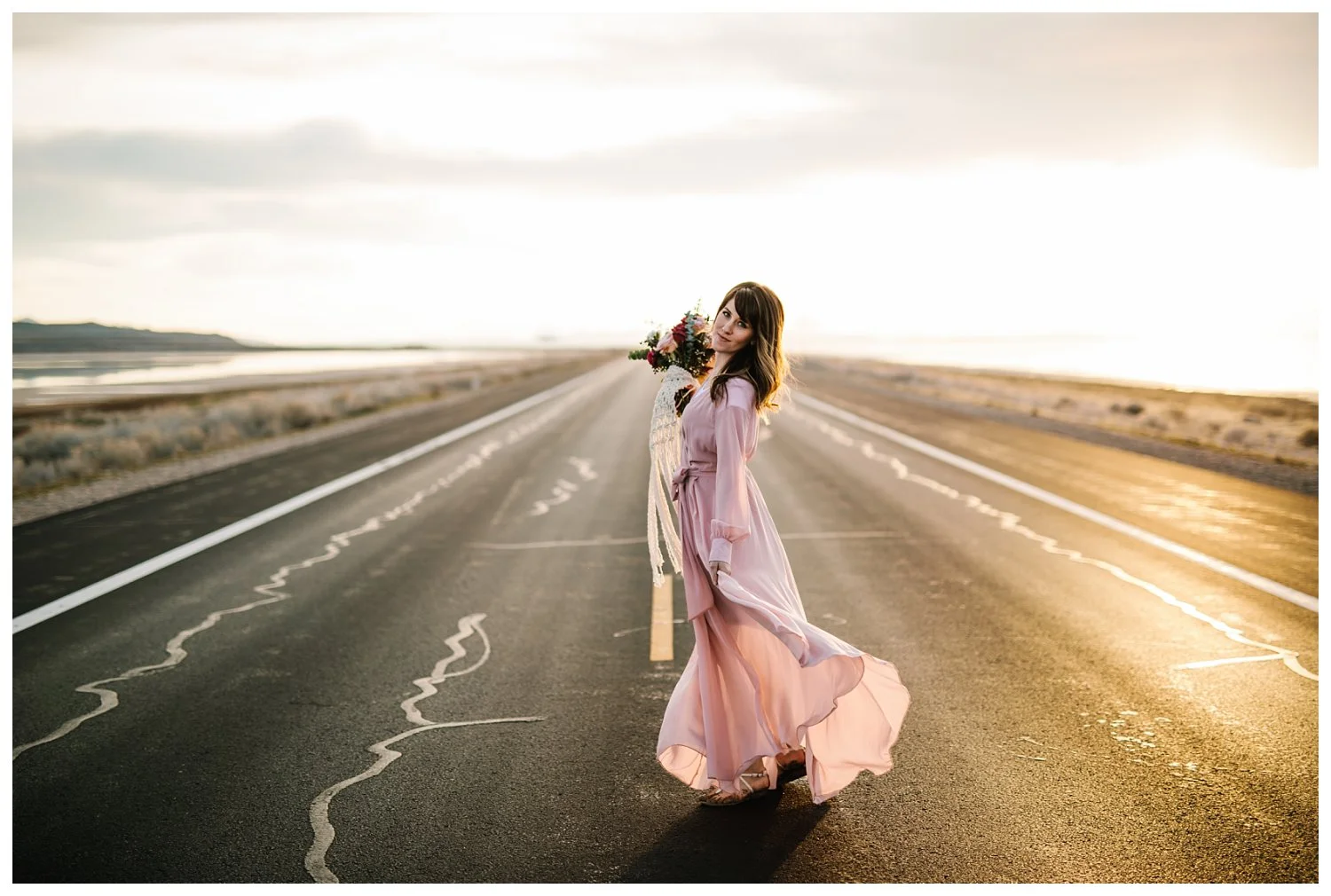 Antelope Island Bridals // Utah Wedding Photographer