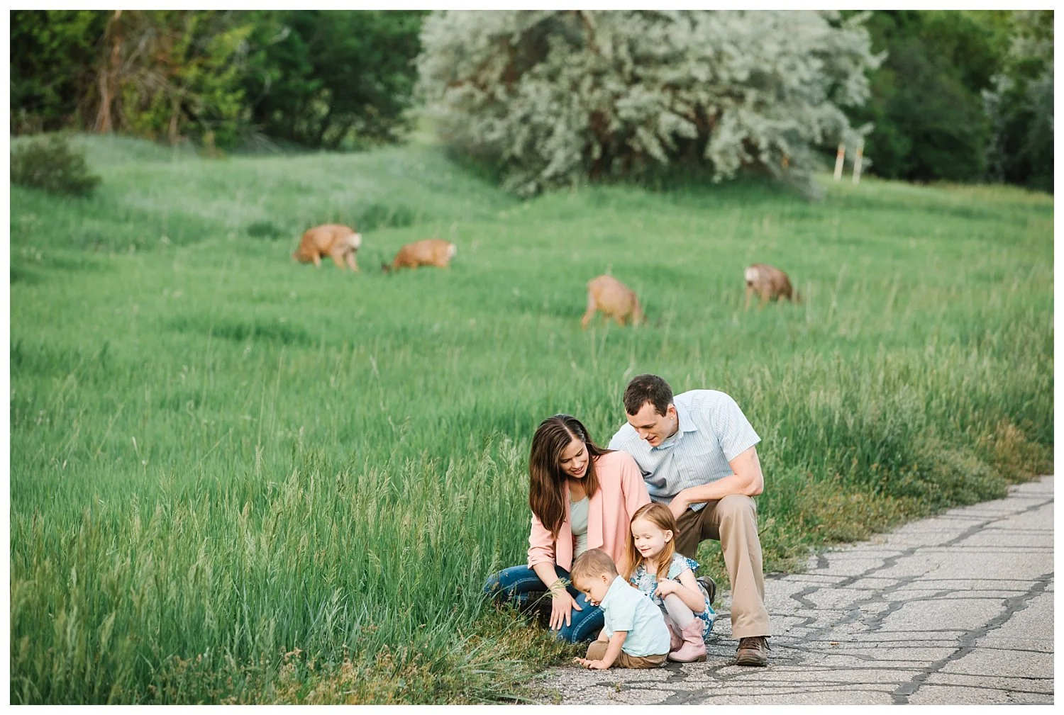 Northern Utah Family Photographer - Beautiful meadow and lake family sesison in Layton Utah
