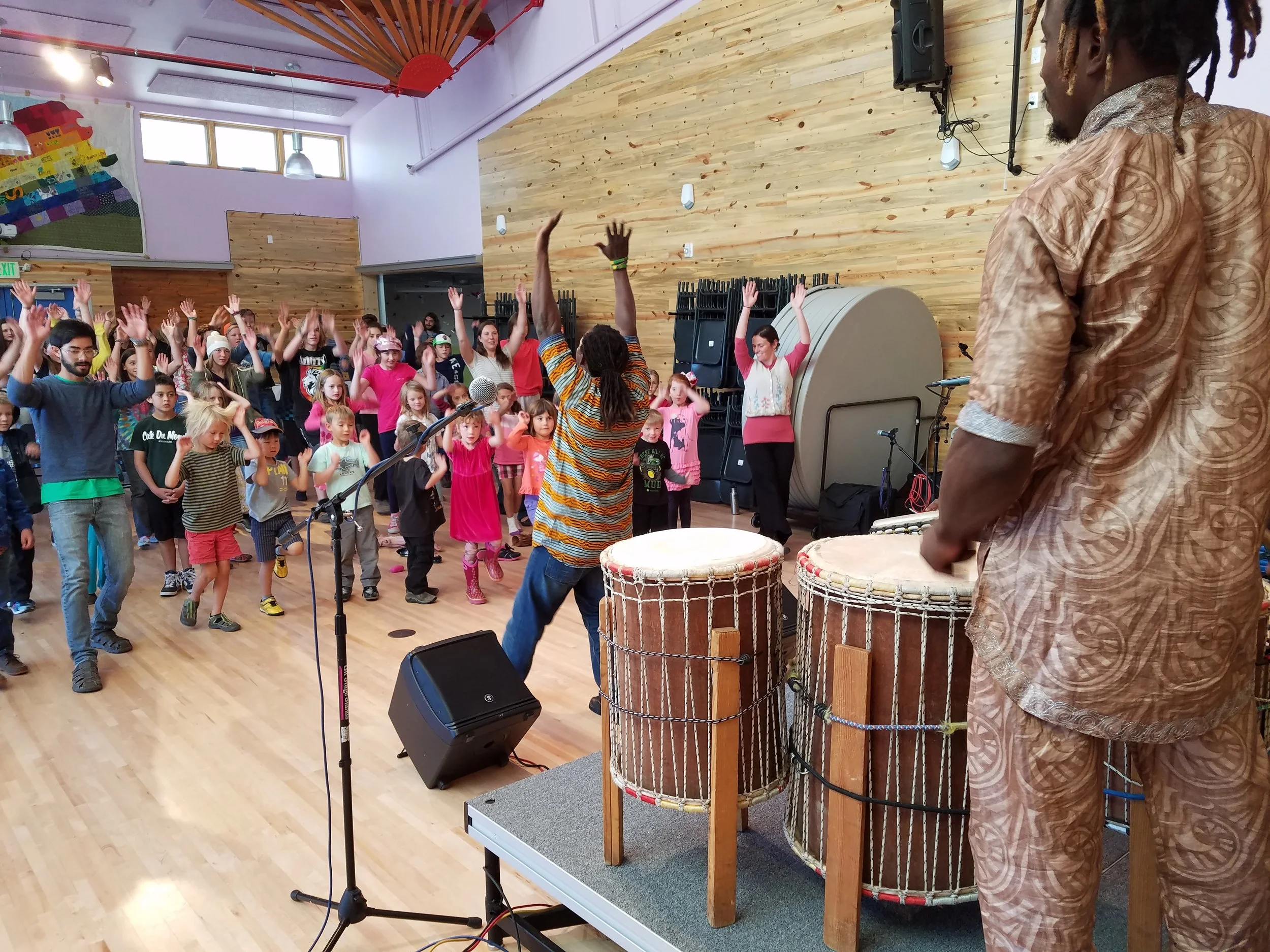 Gabriel & Soriba African Drum & Dance @ Crestone Charter School Fall 2016
