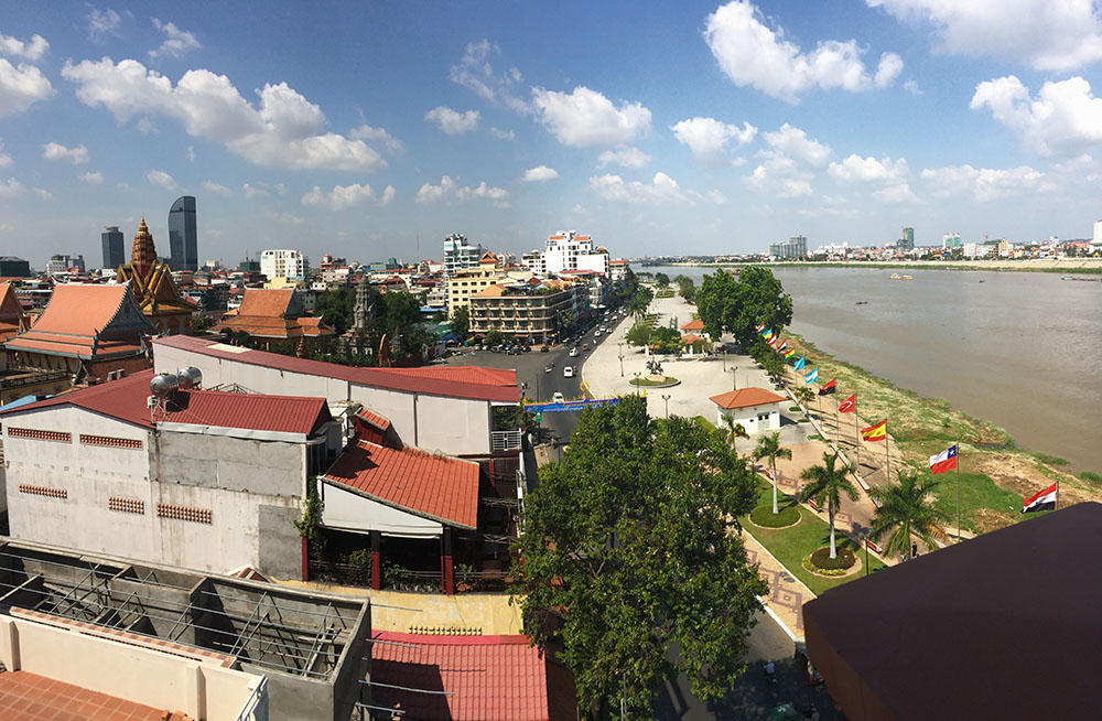 The Tonle Sap and downtown Phnom Penh