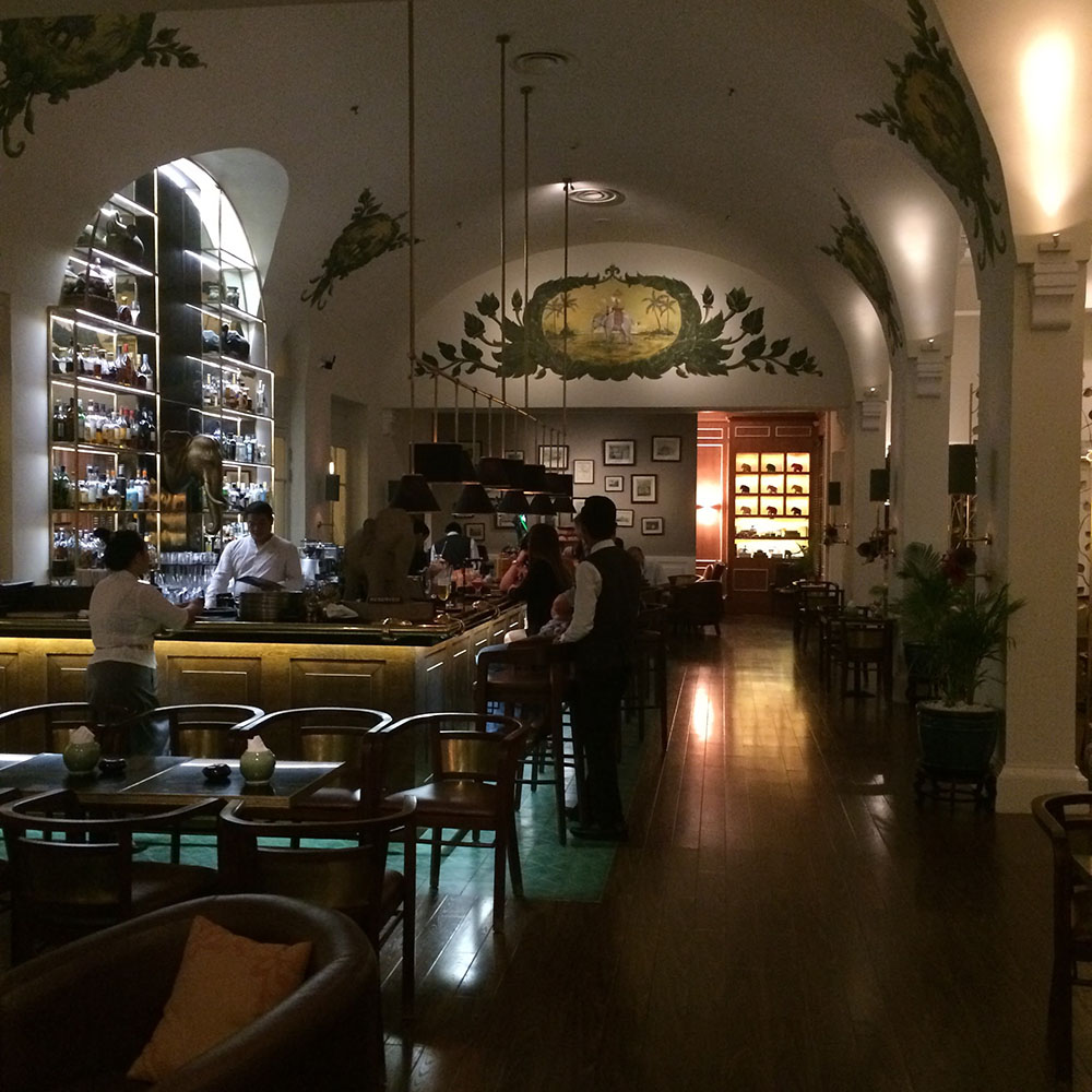 The Elephant Bar at the Raffles Hotel