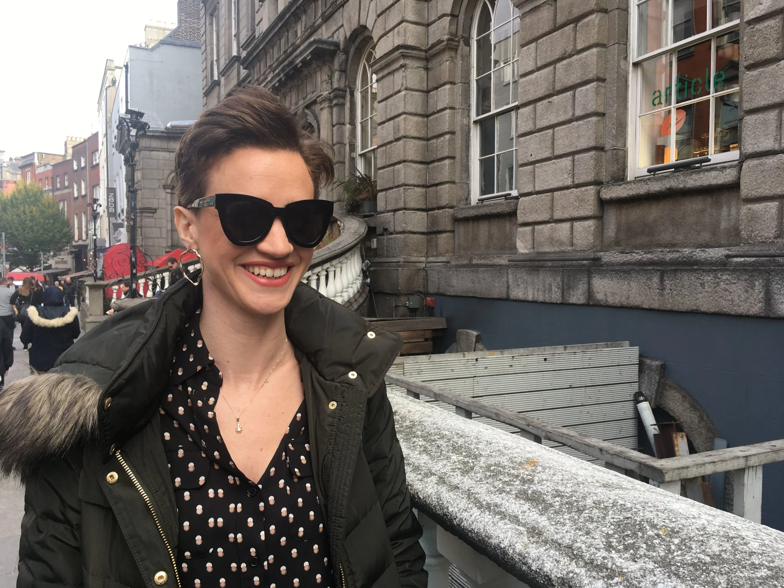 Dublin with shorter hair