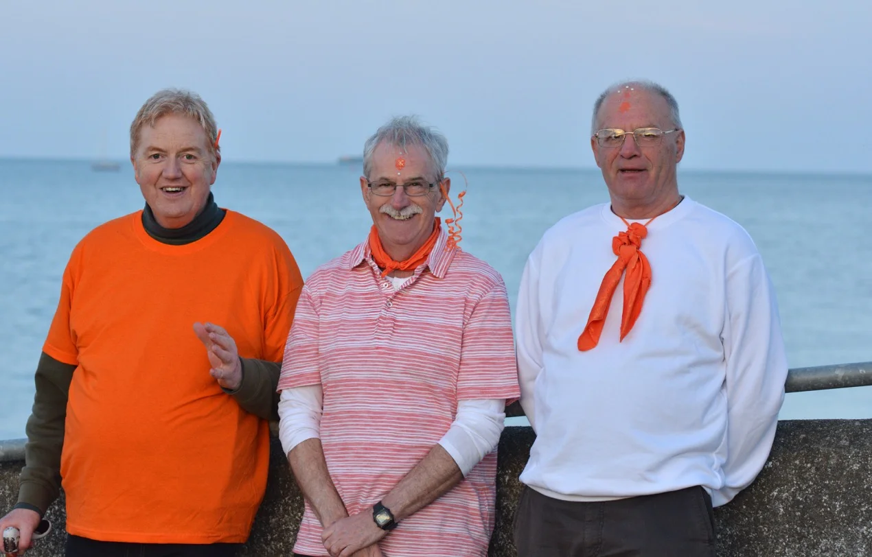  These gents drove Rebecca to so many dull hospitals all over Dublin. They delivered everything from sheets to dehumidifers to her house. They cooked five star meals and baked delicious birthday cakes. They also look great in Orange - Jessica 