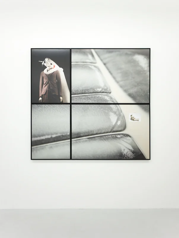 Ornamentation, 2016, Archival inkjet prints, postcard, 153 x 143 cm