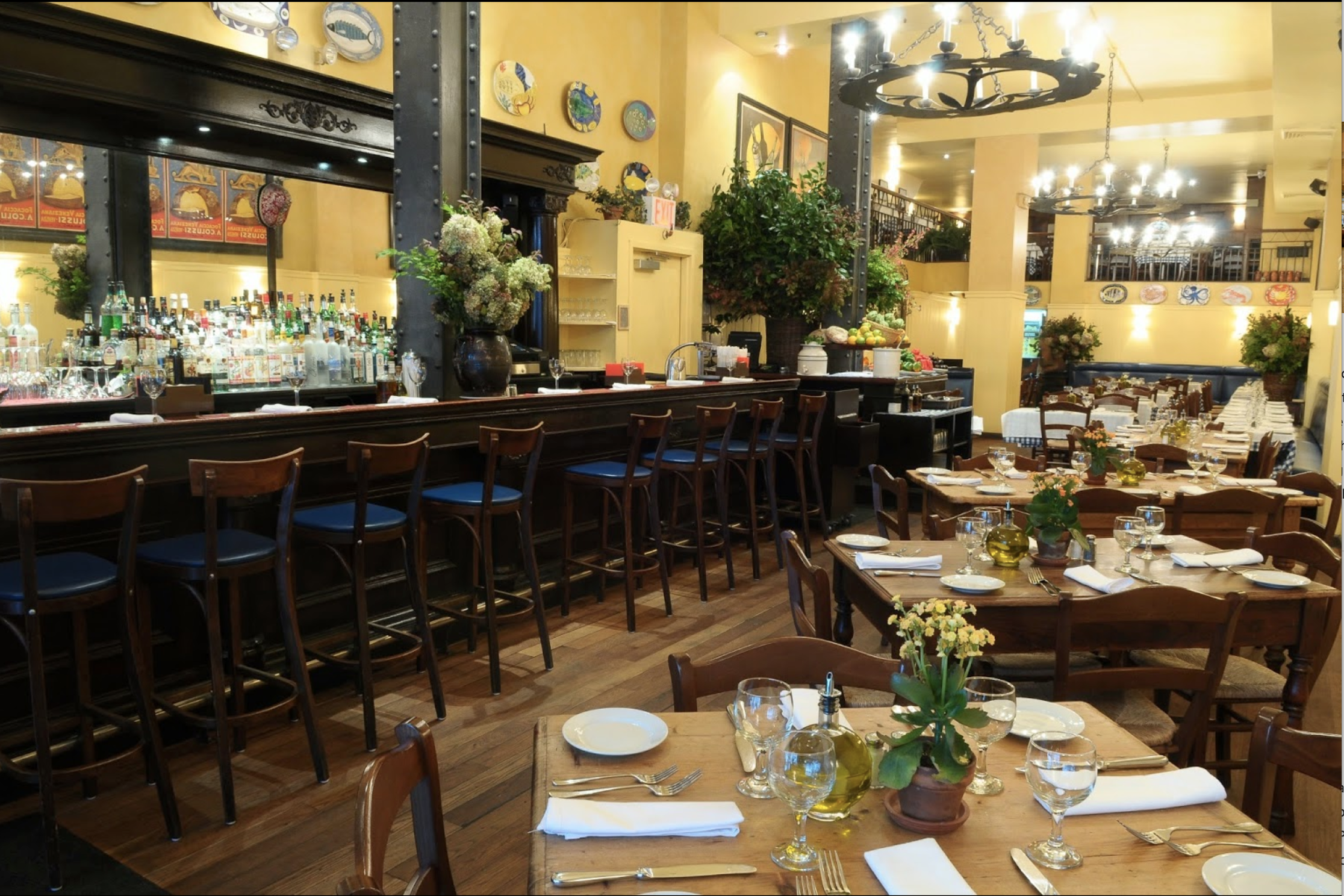OSTERIA AL DOGE 142 W 44th St - Tel: 212/944-3643 A little Milanese, a little Venetian and a lot of fish and pasta. Try the swordfish carpaccio, antipasto spread or luscious pastas. Make a Reservation