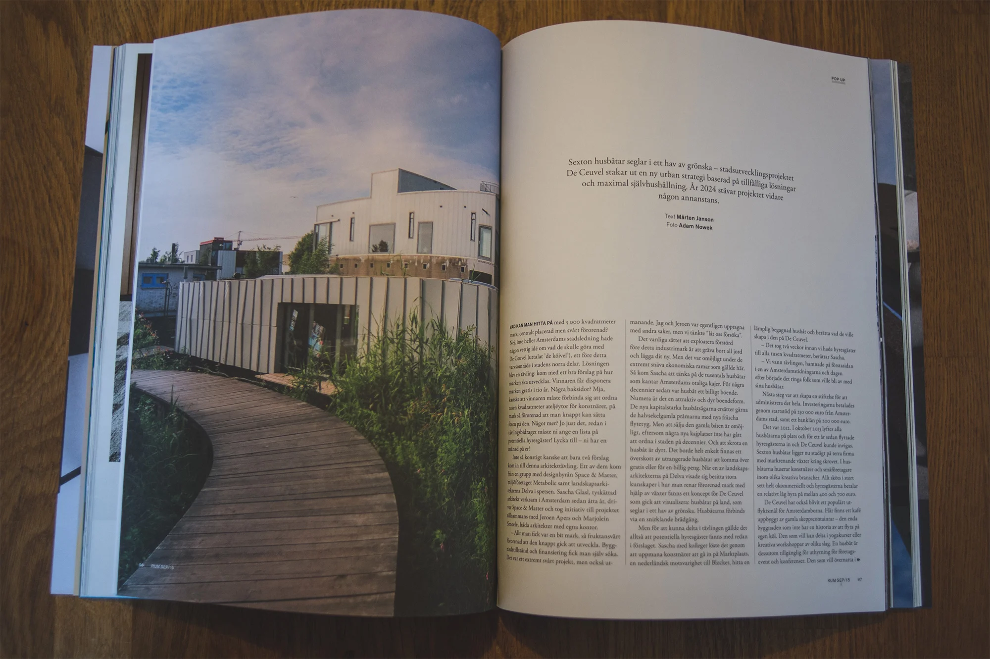 De Ceuvel Photos Published in Tidskriften RUM