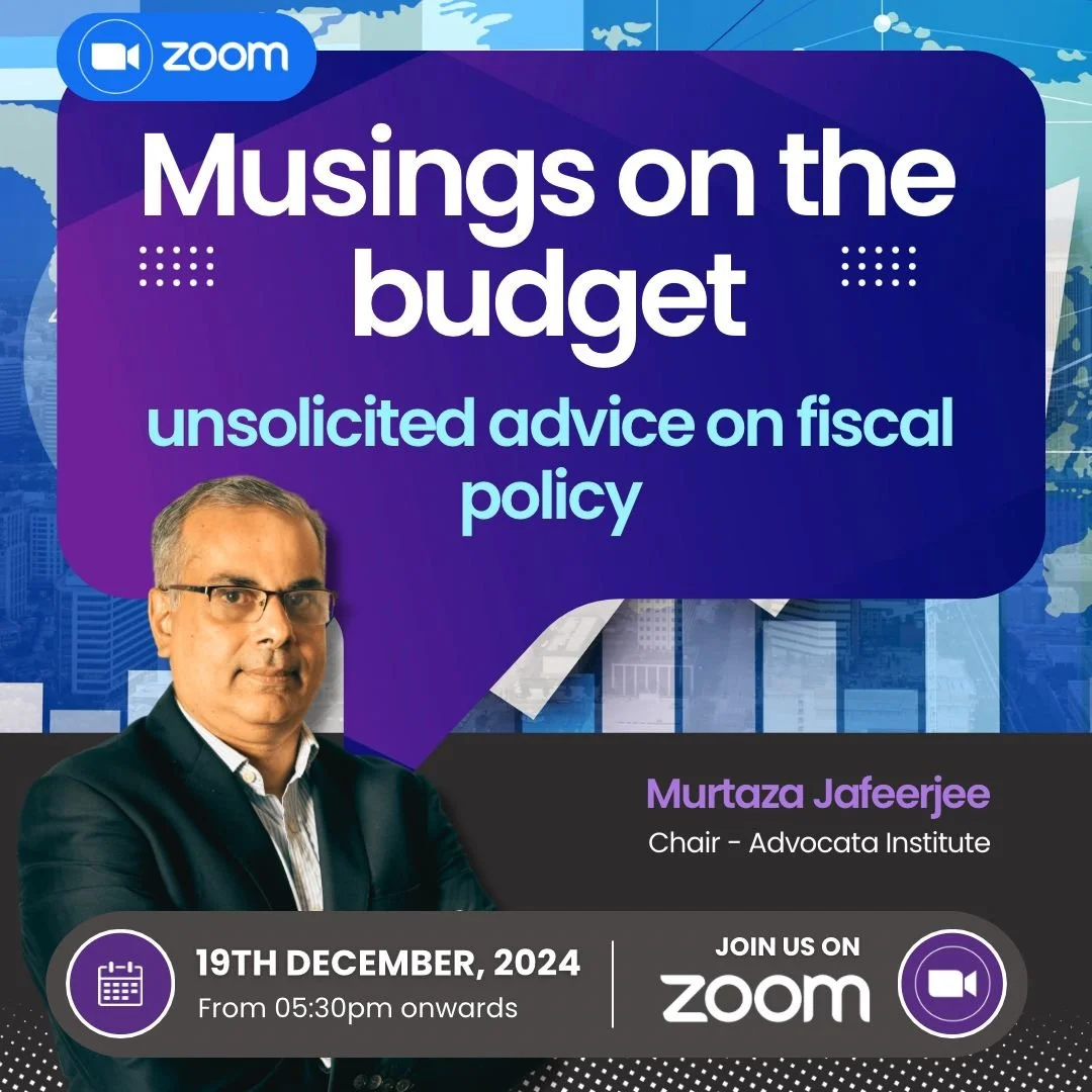 Musings on the budget, unsolicited advice on fiscal policy : Insider Perspectives with Murtaza Jafferjee