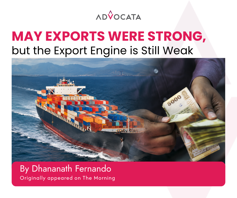 May exports were strong, but the export engine is still weak