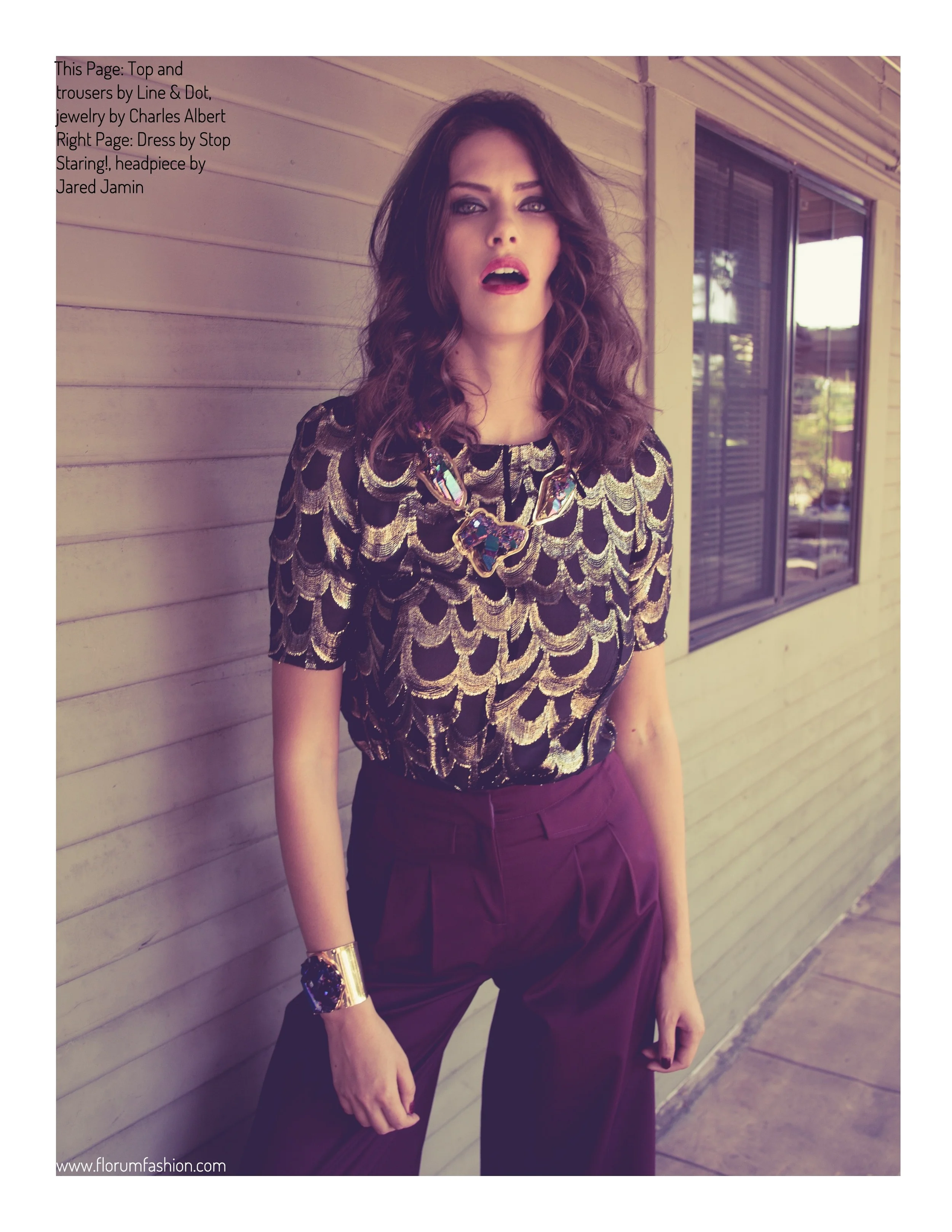 La Femme photographed by Liza Boone Kate Herman of Ford Models Green Fashion