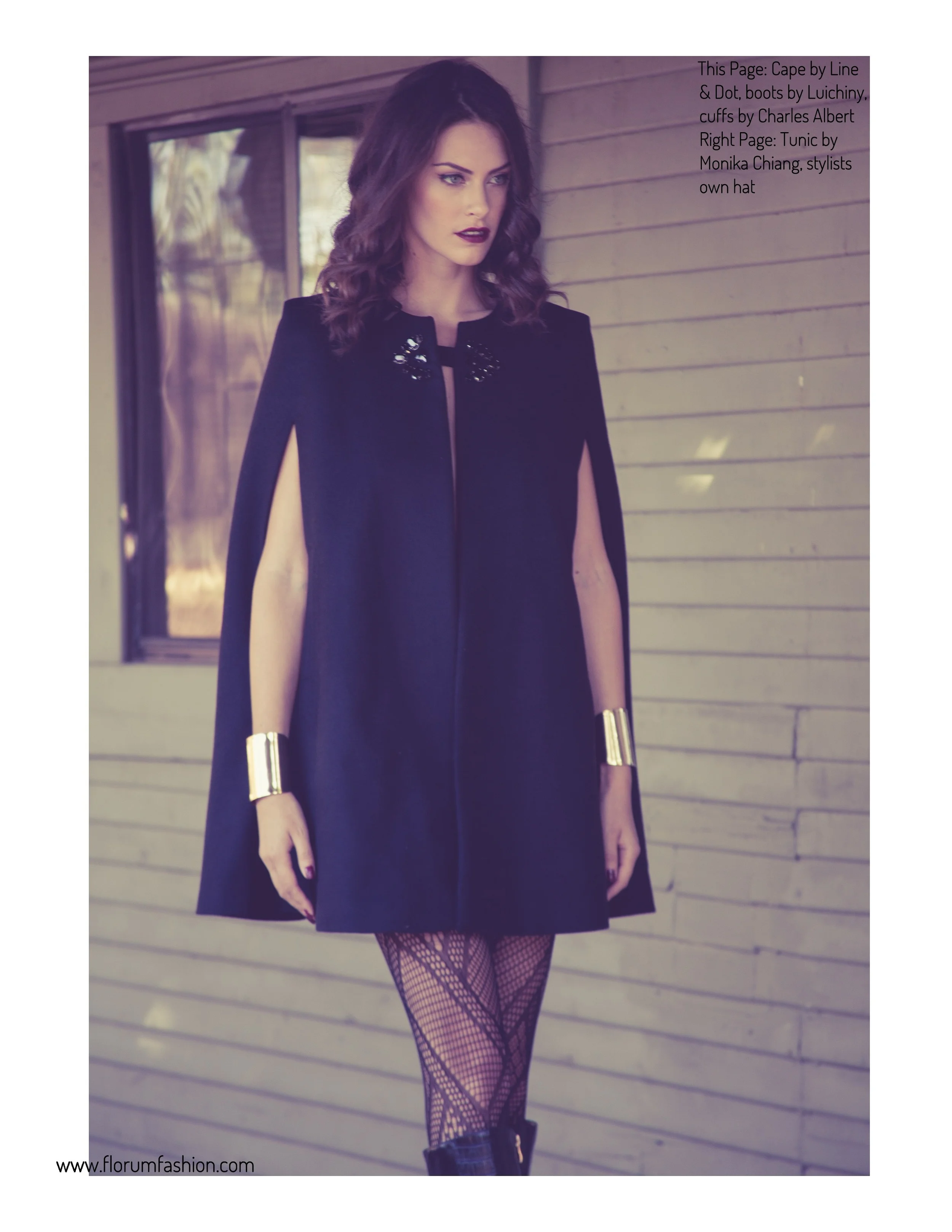 La Femme photographed by Liza Boone Kate Herman of Ford Models Green Fashion