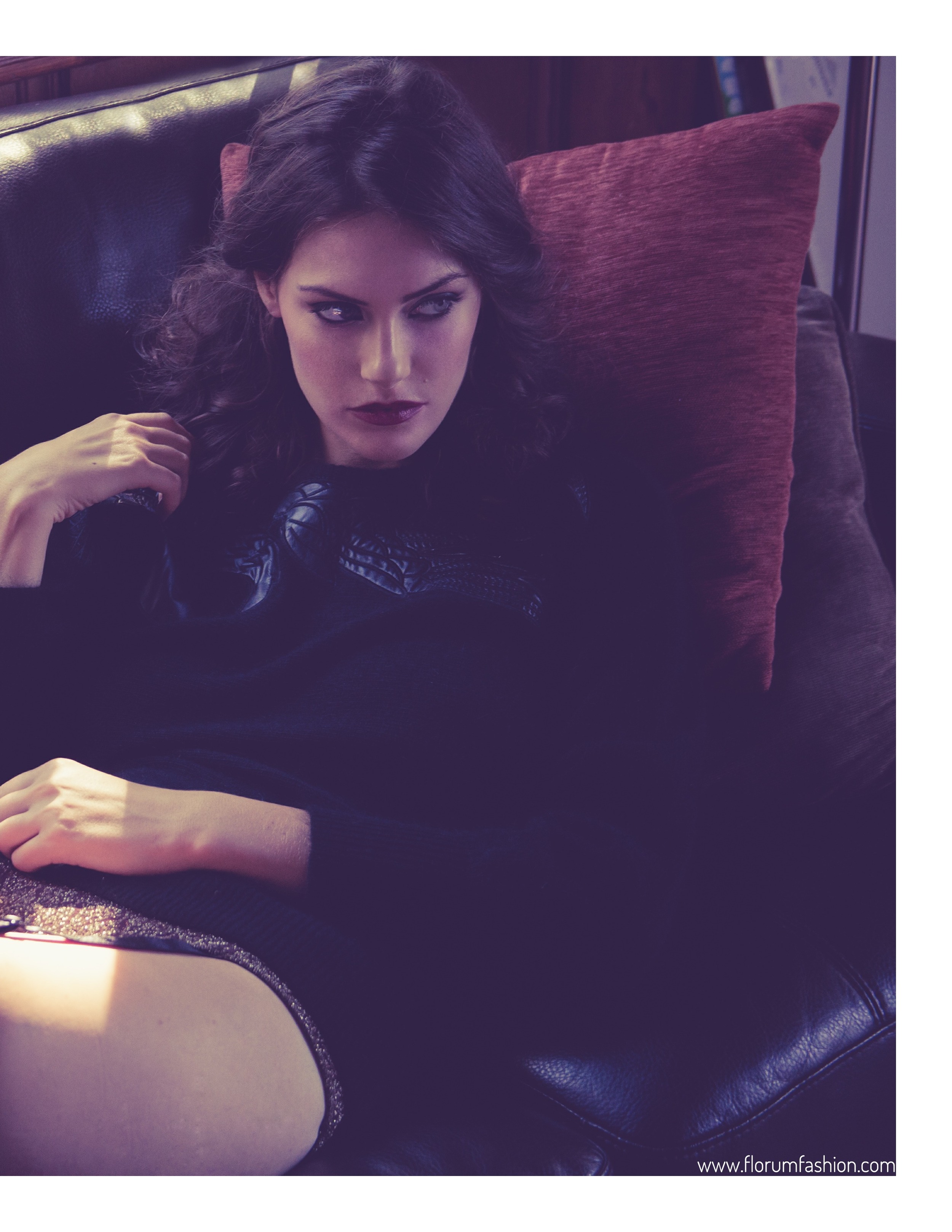 La Femme photographed by Liza Boone Kate Herman of Ford Models Green Fashion